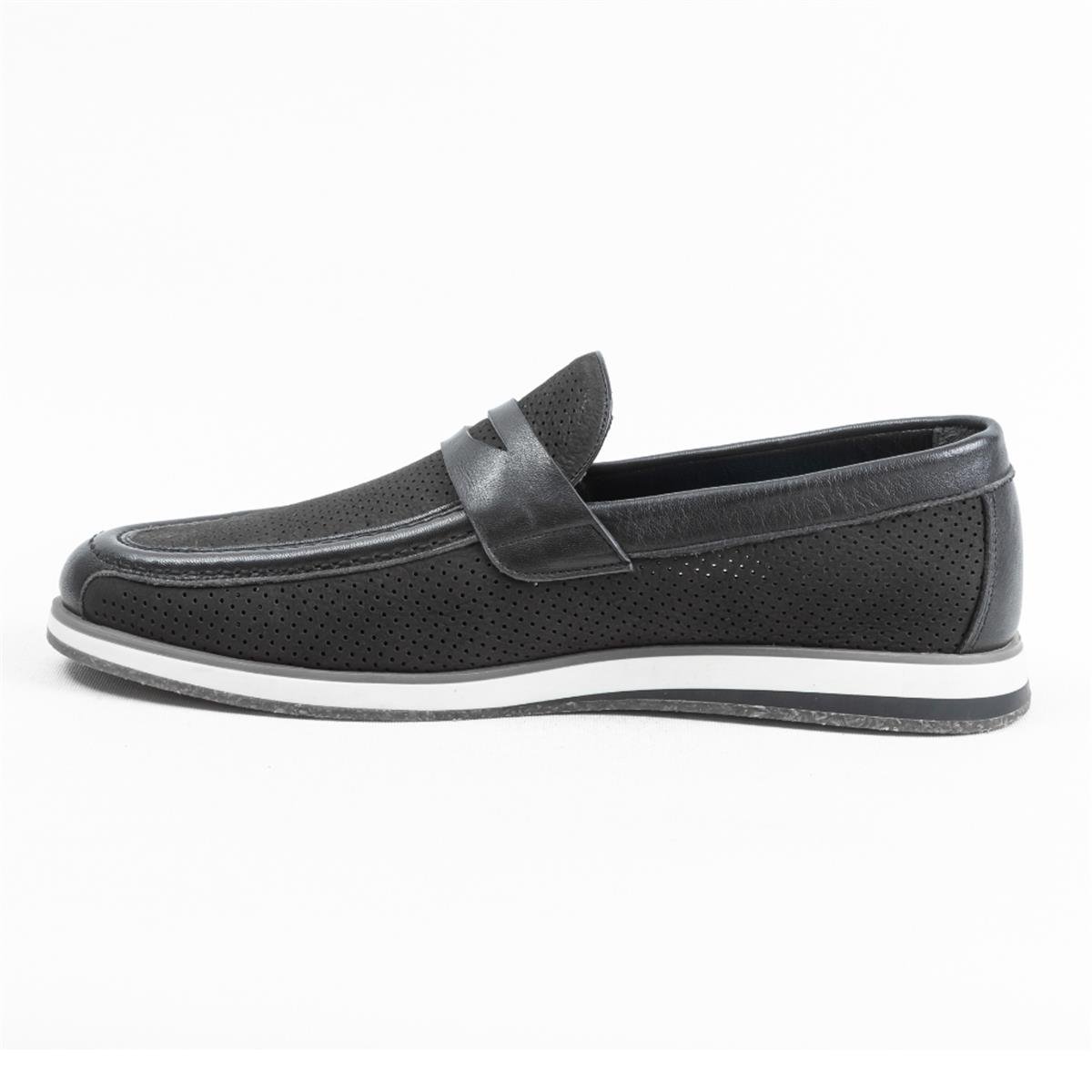 Ulus 5526 Siyah Nubuk Loafer  Ayakkabı