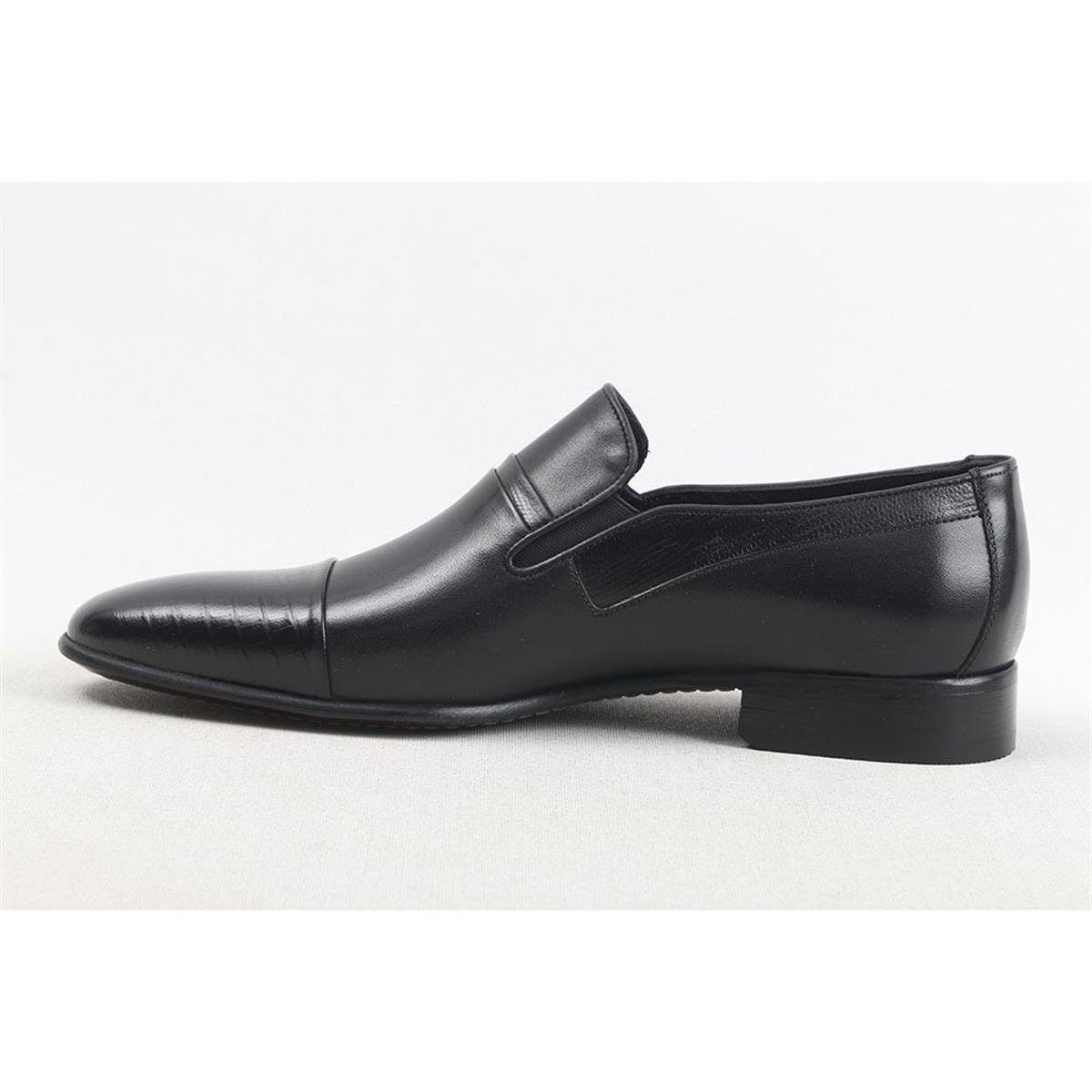 ULUS 6639 SİYAH MASKARETLİ CROCO JURDAN NEOLİT KLASİK AYAKKABI