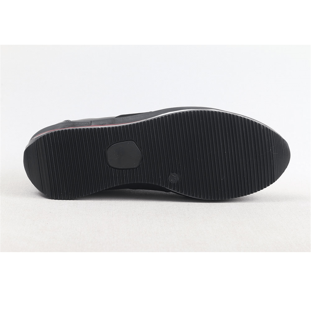 ULUS 710 LASTİKLİ SİYAH SNEAKER SPOR AYAKKABI