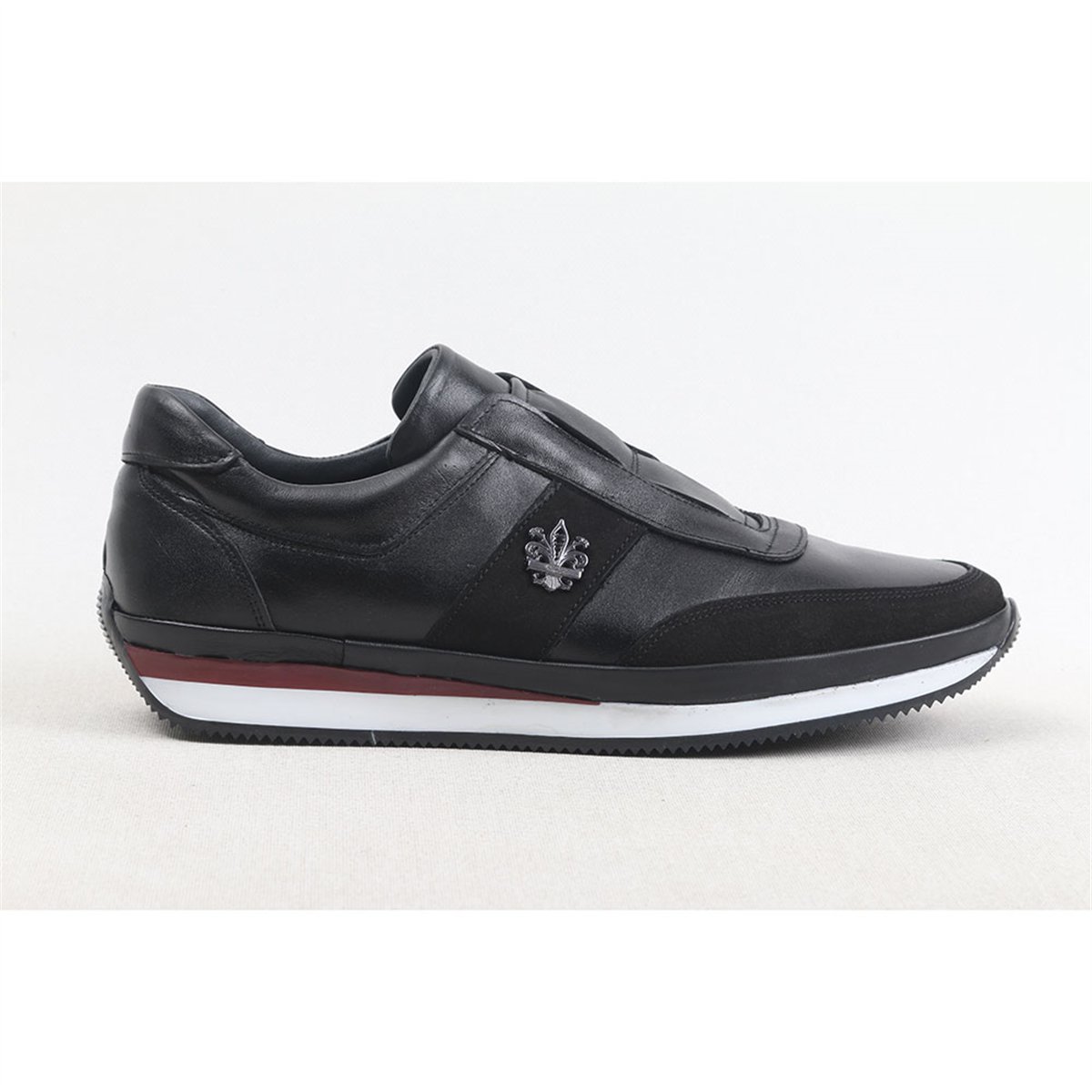 ULUS 710 LASTİKLİ SİYAH SNEAKER SPOR AYAKKABI