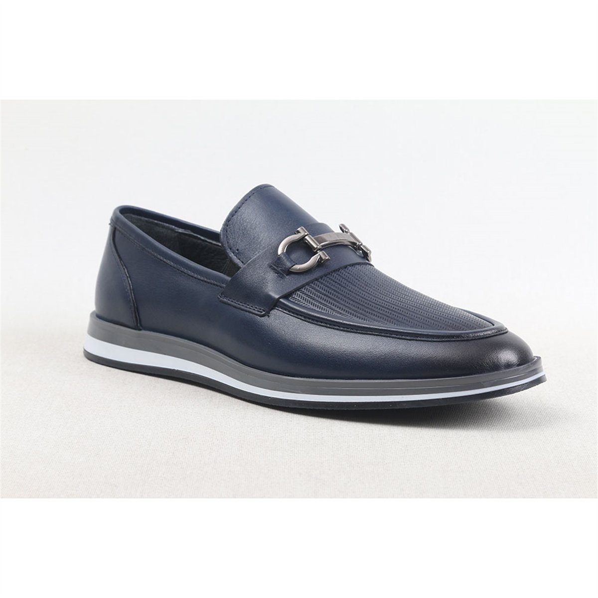 ULUS 7130 LACİVERT TOKALI LOAFER AYAKKABI