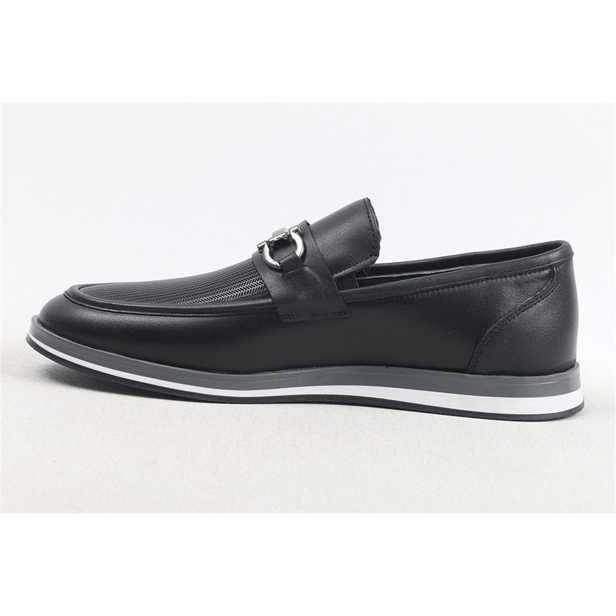 ULUS 7130 SİYAH TOKALI LOAFER AYAKKABI