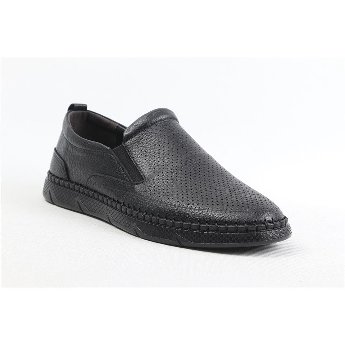 ULUS 7211 DELİKLİ SİYAH CASUAL AYAKKABI