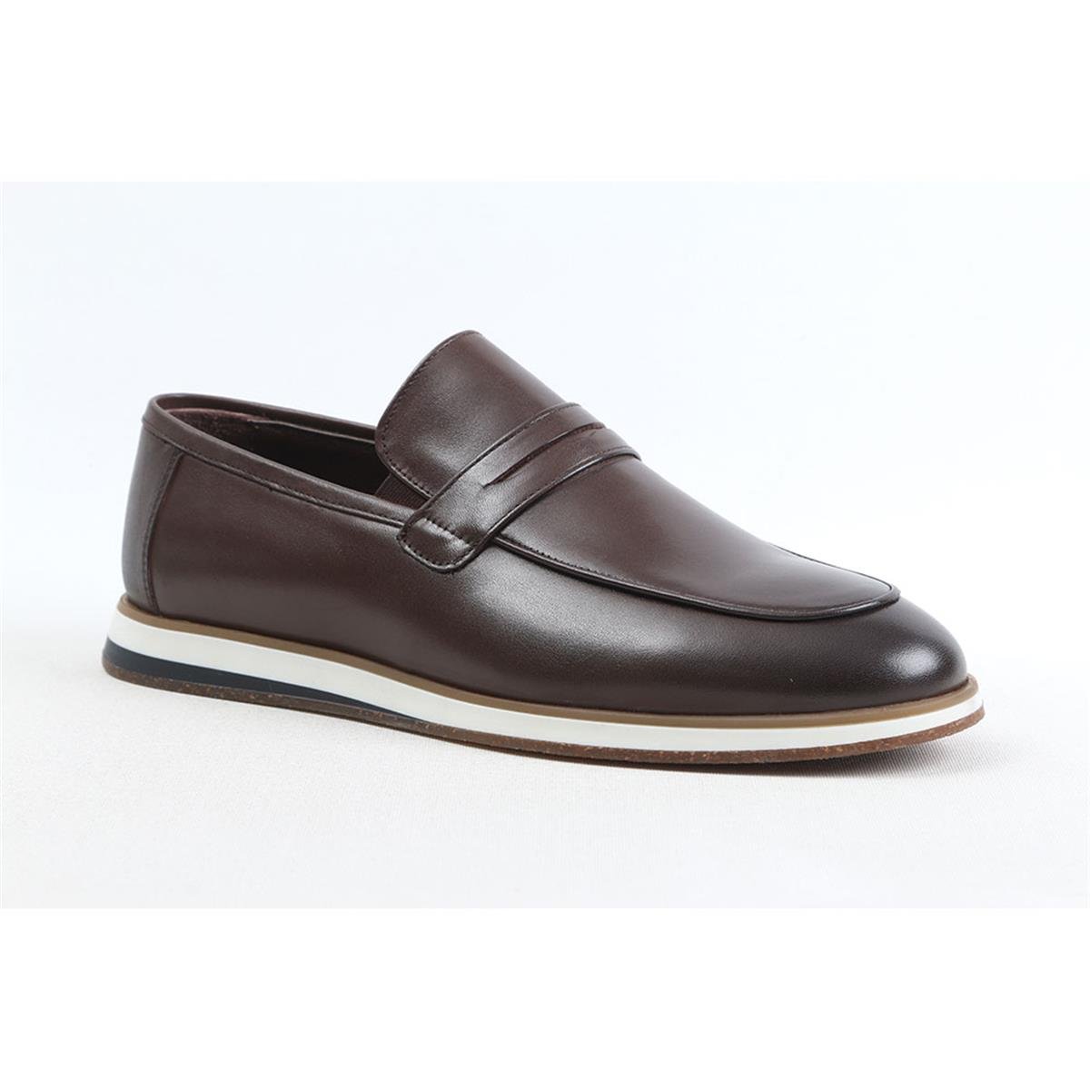 ULUS 912 KAHVE LOAFER AYAKKABI