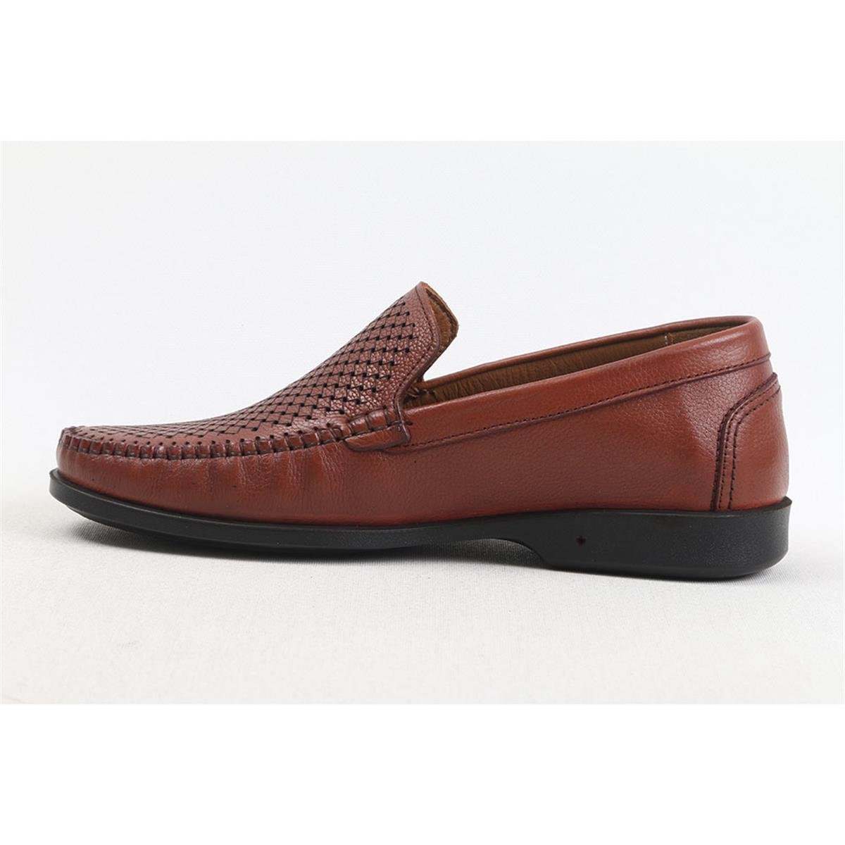 ULUS 927 DELİKLİ TABA LOAFER AYAKKABI
