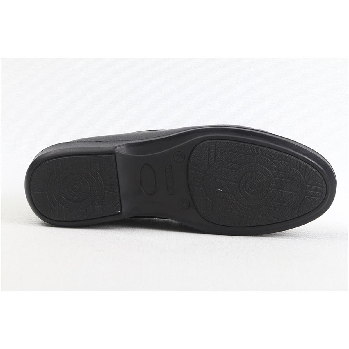 ULUS 929 DELİKLİ SİYAH LOAFER AYAKKABI