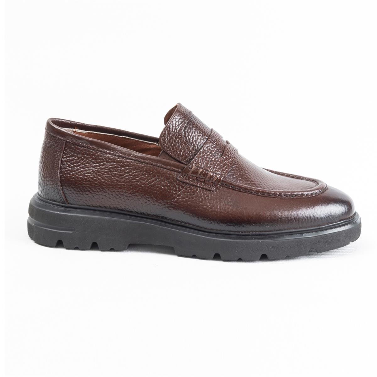 Ulus E-20 Fiyonk Kahve Eva Loafer Ayakkabı