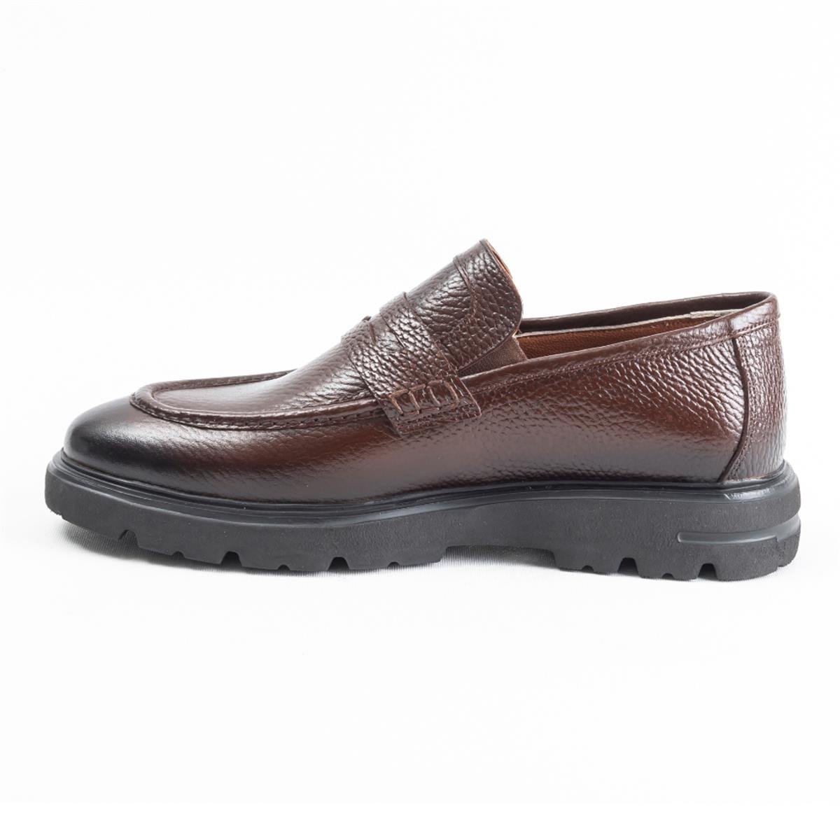 Ulus E-20 Fiyonk Kahve Eva Loafer Ayakkabı