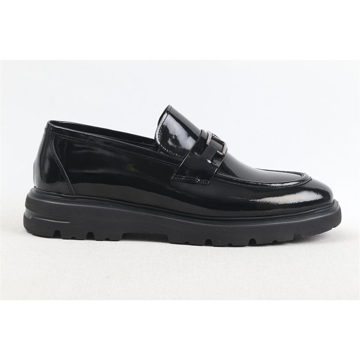 ULUS E-25 TOKALI(V) SİYAH RUGAN EVA LOAFER AYAKKABI