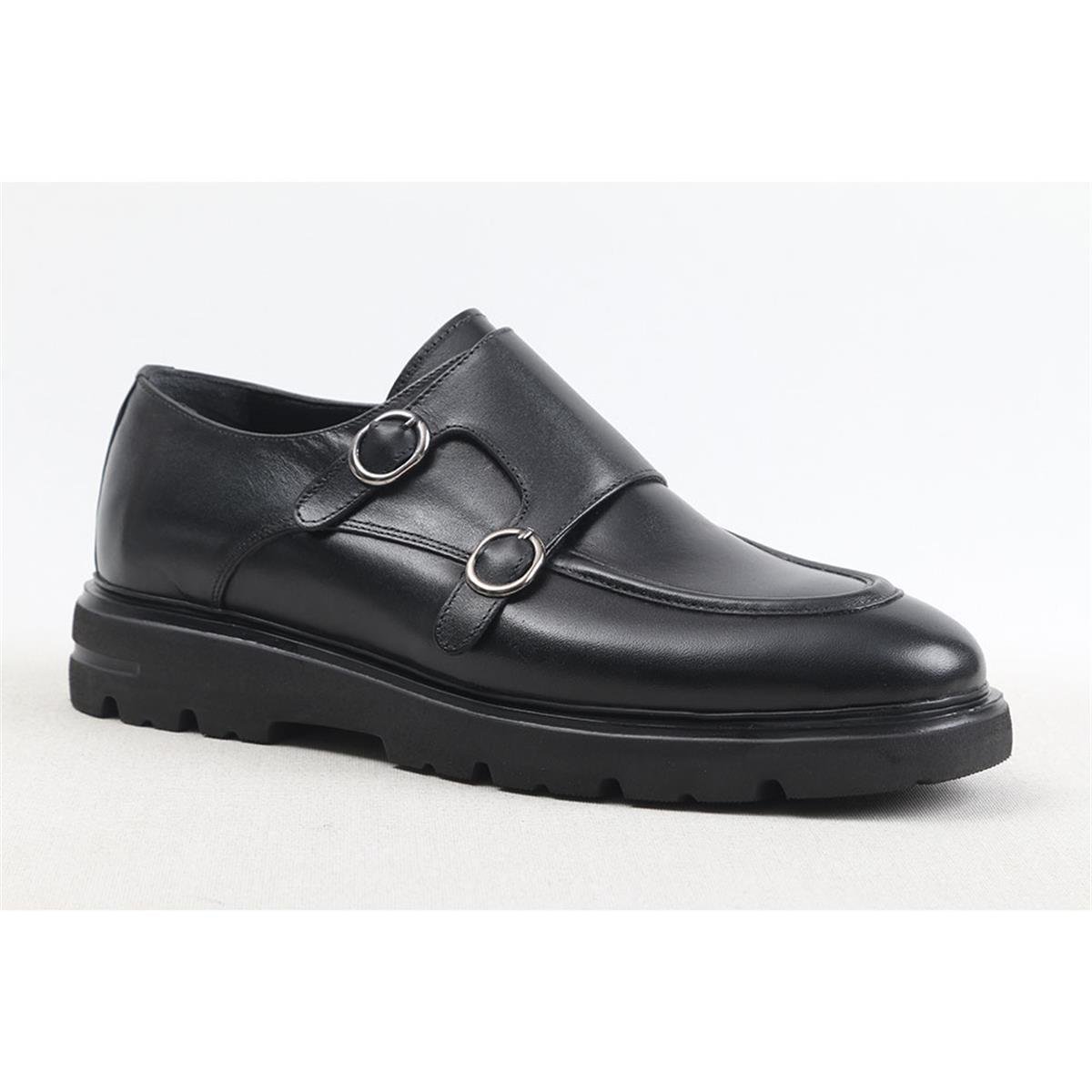 ULUS E-26 ÇİFT TOKALI SİYAH EVA LOAFER AYAKKABI