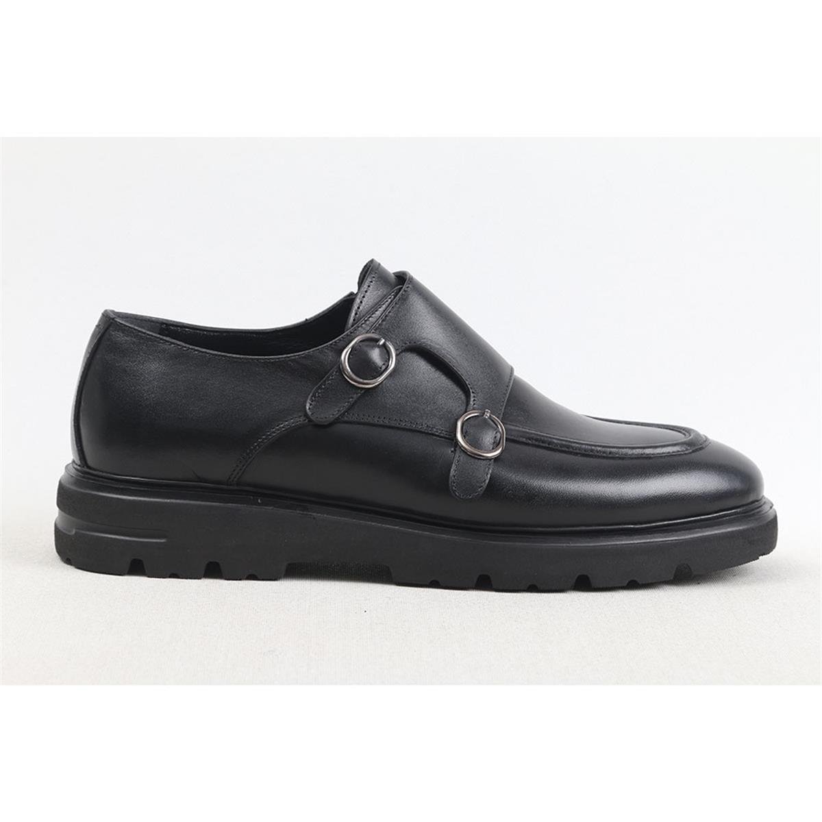 ULUS E-26 ÇİFT TOKALI SİYAH EVA LOAFER AYAKKABI