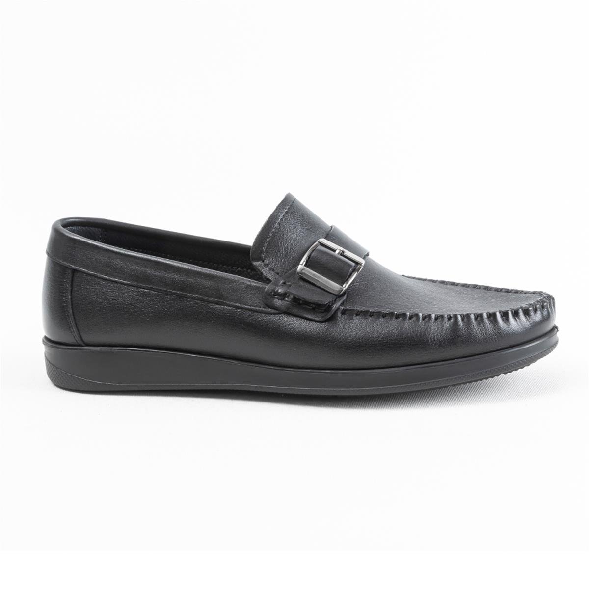 Ulus E-72 Tokalı Siyah Eva Loafer Ayakkabı