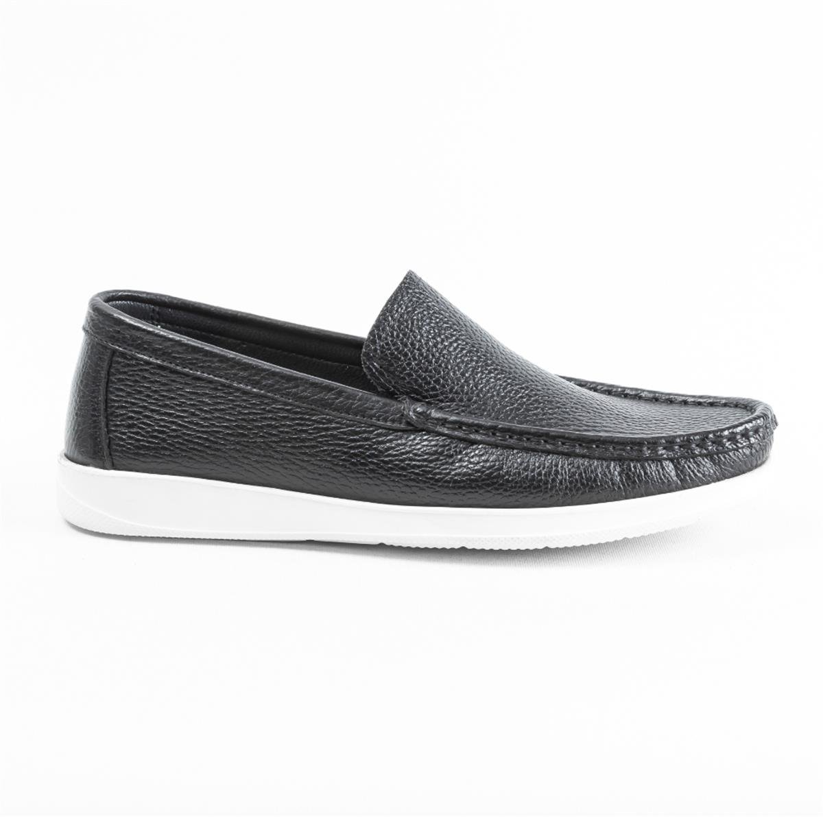 Ulus E-81 Düz Siyah Eva Loafer Ayakkabı