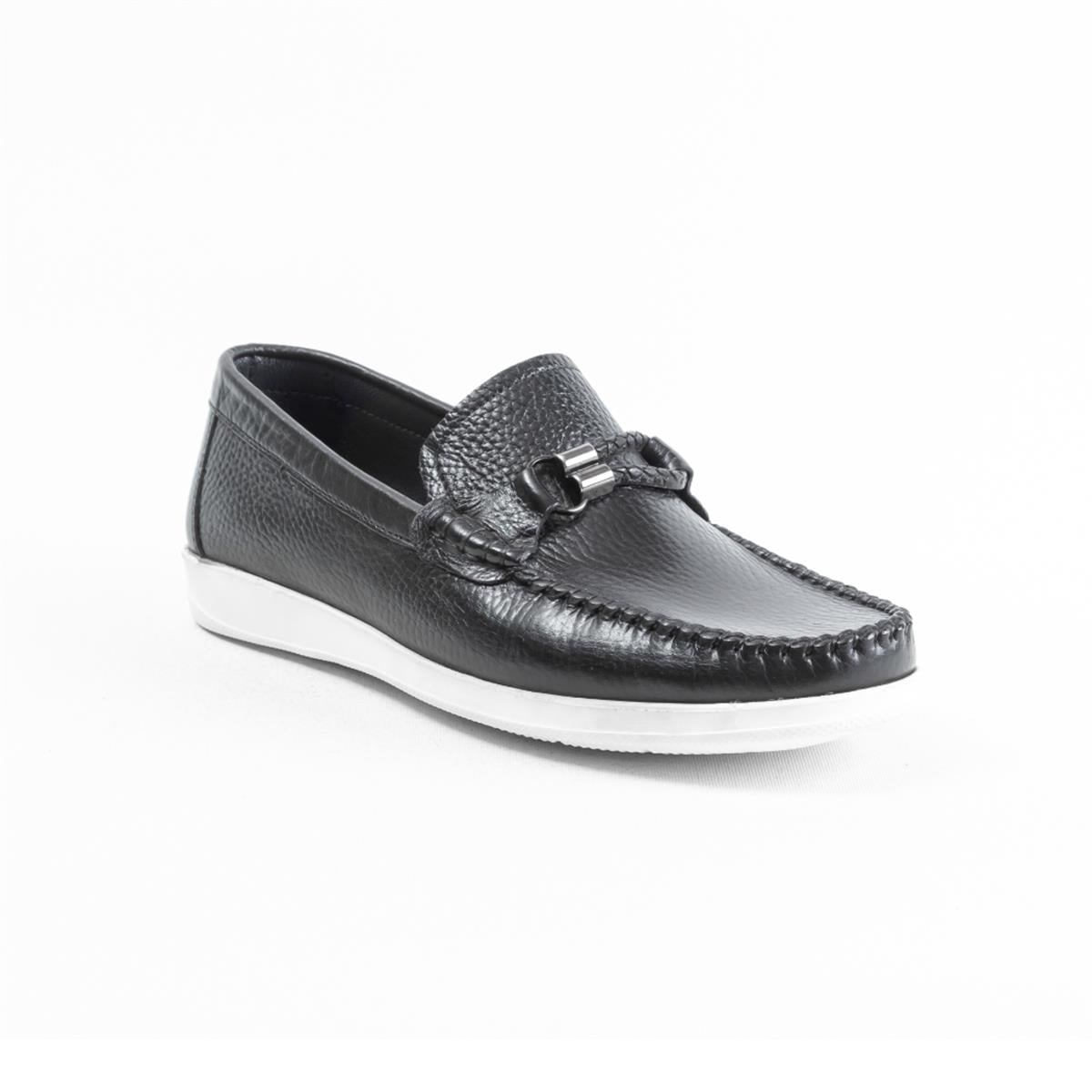 Ulus E-87 Düz Siyah Eva Loafer Ayakkabı
