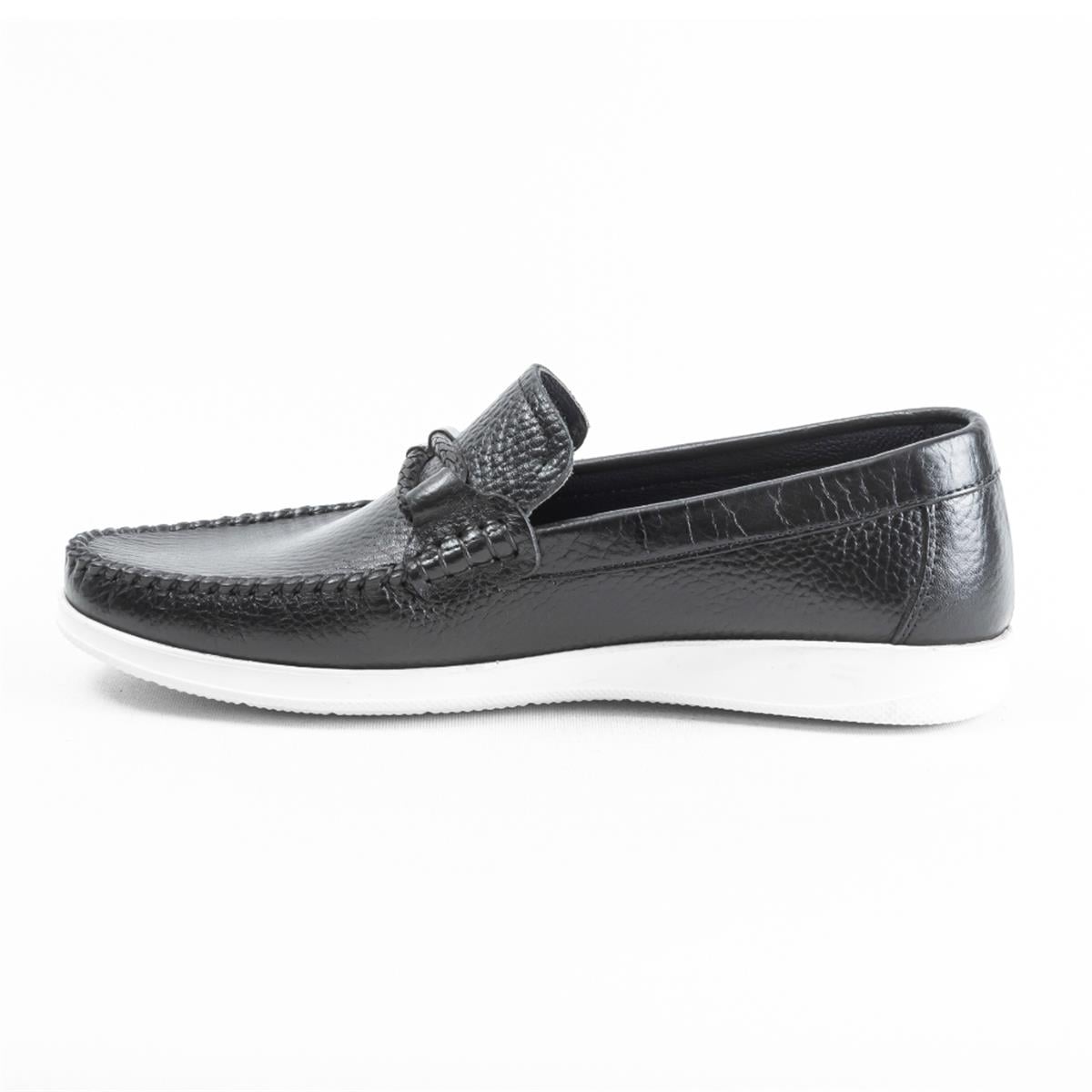 Ulus E-87 Düz Siyah Eva Loafer Ayakkabı