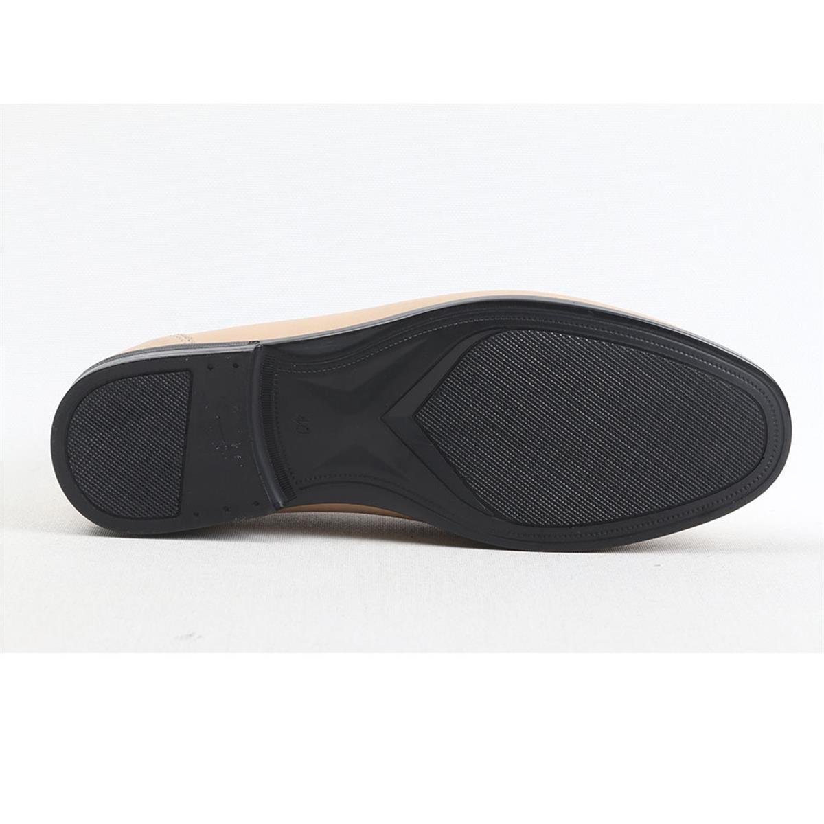 Ulus T-2312-1 Delikli Bej Loafer Ayakkabi