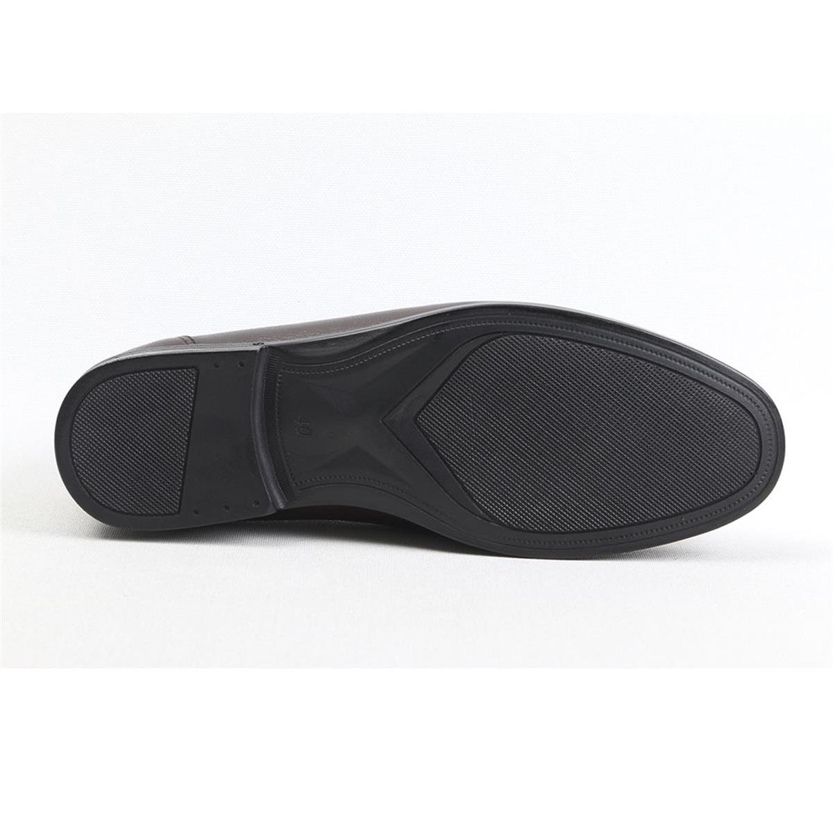 ULUS T-63-1  DELİKLİ KAHVE LOAFER AYAKKABI
