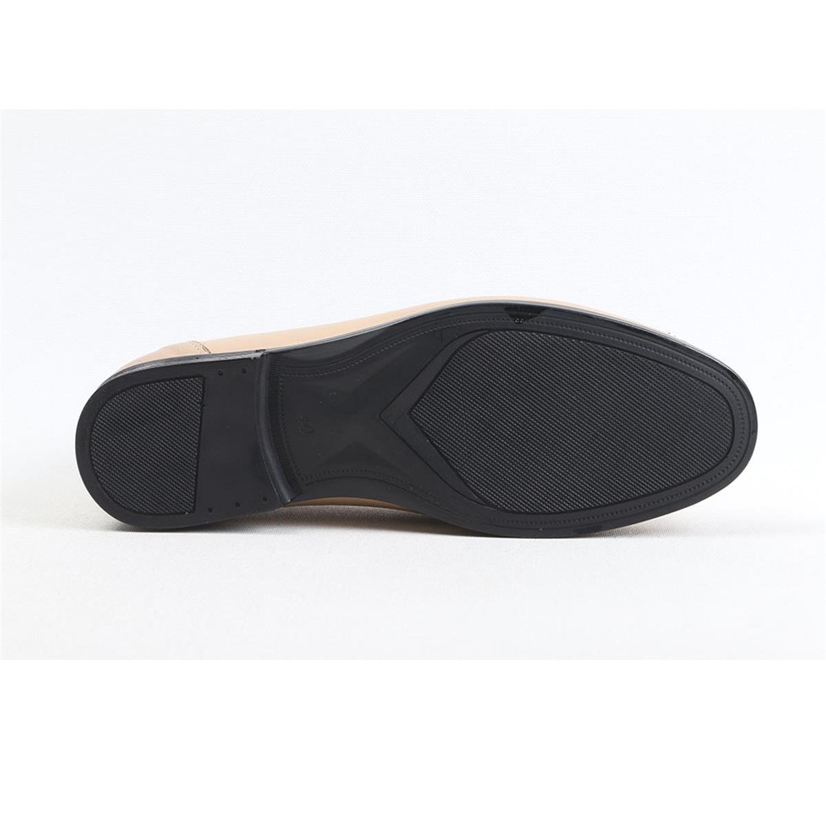 ULUS T-63/1 DELİKLİ BEJ LOAFER AYAKKABI