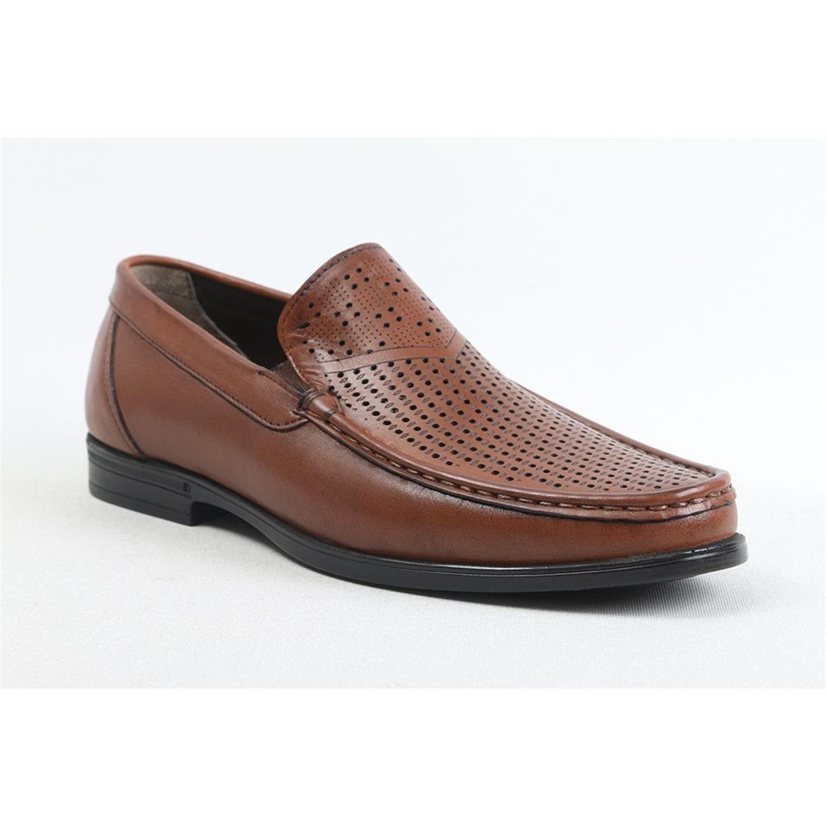 ULUS T-73-1 DELİKLİ TABA LOAFER AYAKKABI