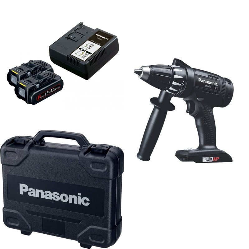 PANASONIC EY7450PN2G Akülü Matkap-Vidalama (18V-3.0Ah Pil Seti - Çanta)