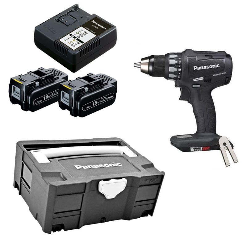PANASONIC EY74A2LJ2G Akülü Vidalama (18V-5.0Ah Pil Seti - Systainer Çanta)