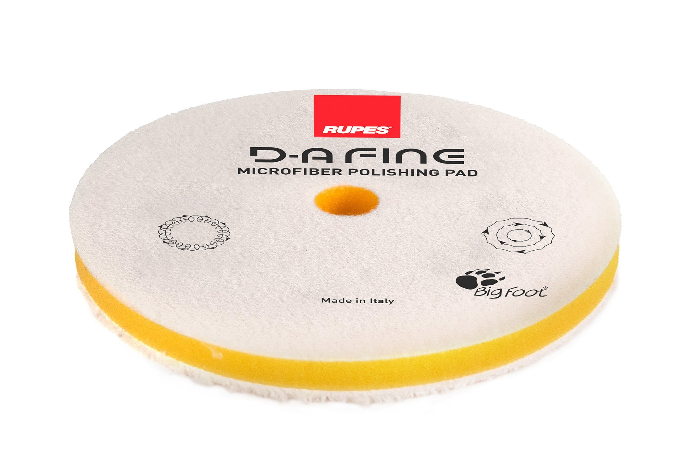 RUPES İnce Mikrofiber Polisaj Pedi Sarı Ø160 mm