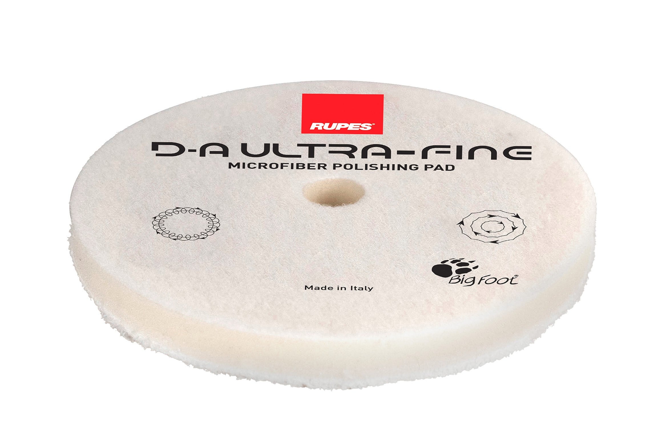 RUPES Ultra İnce Mikrofiber Polisaj Pedi Beyaz Ø160 mm