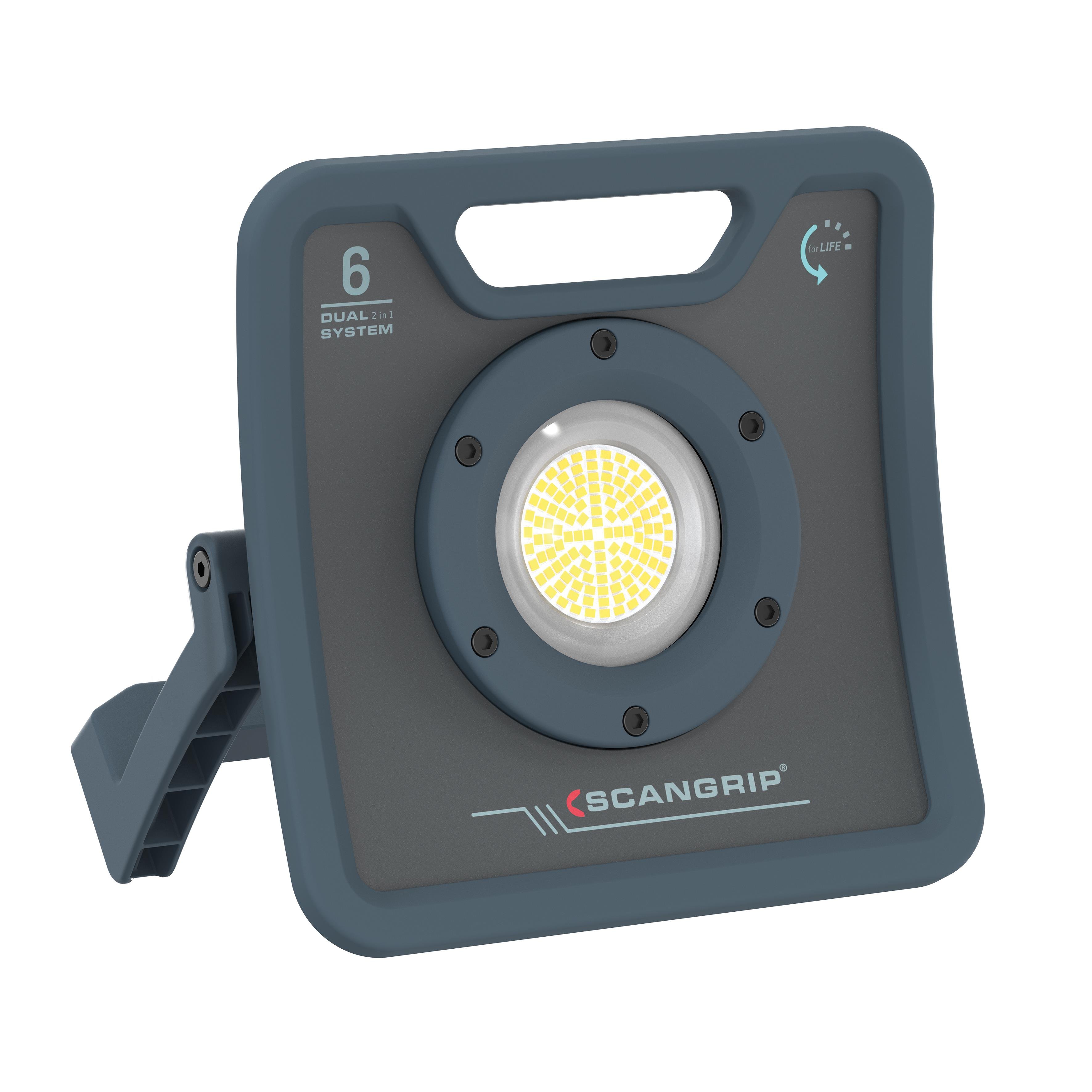 SCANGRIP NOVA 6 C+R Şarjlı LED Çalışma Feneri (6000 Lümen)