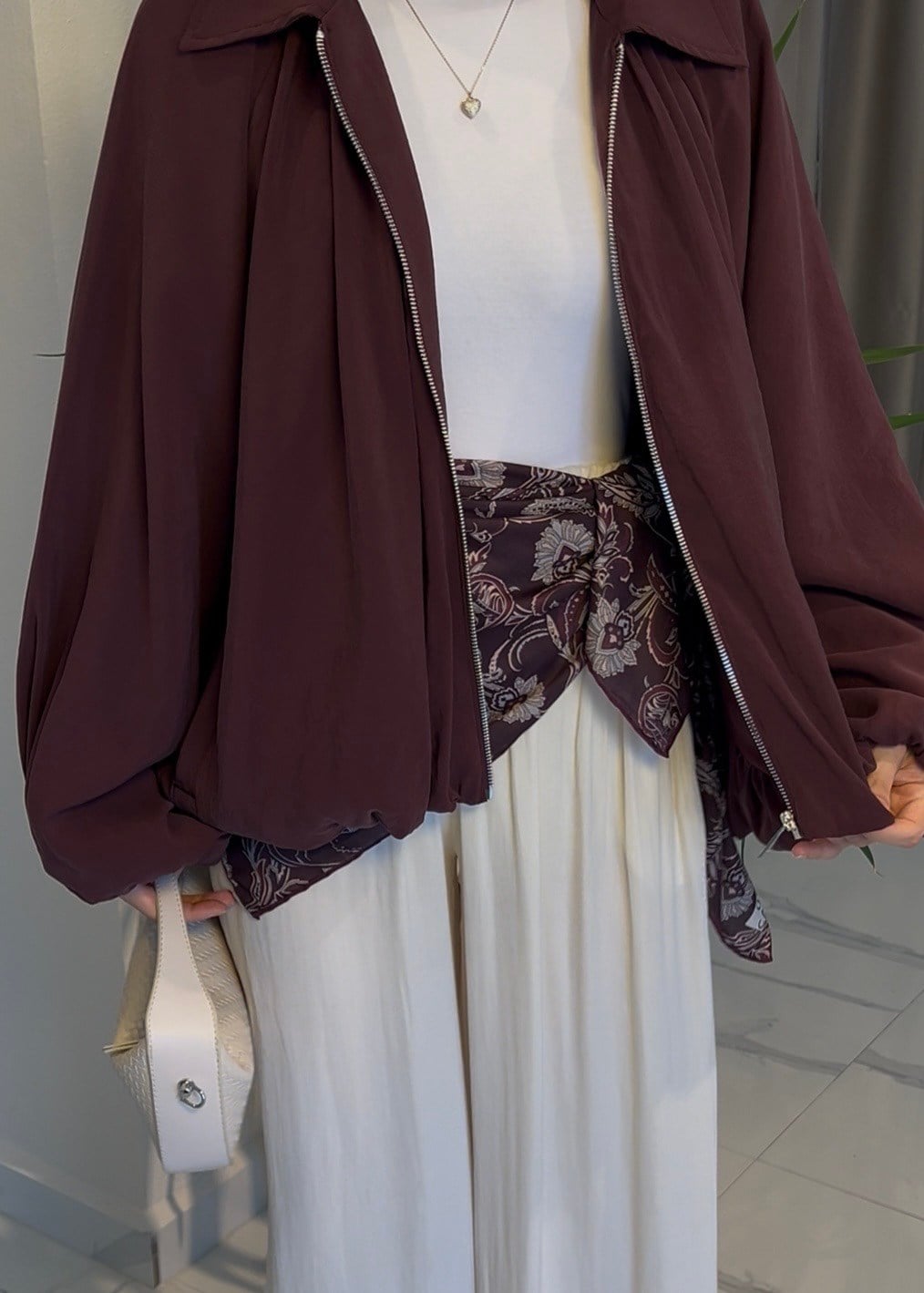 Amaris Soft Eşarp Mürdüm