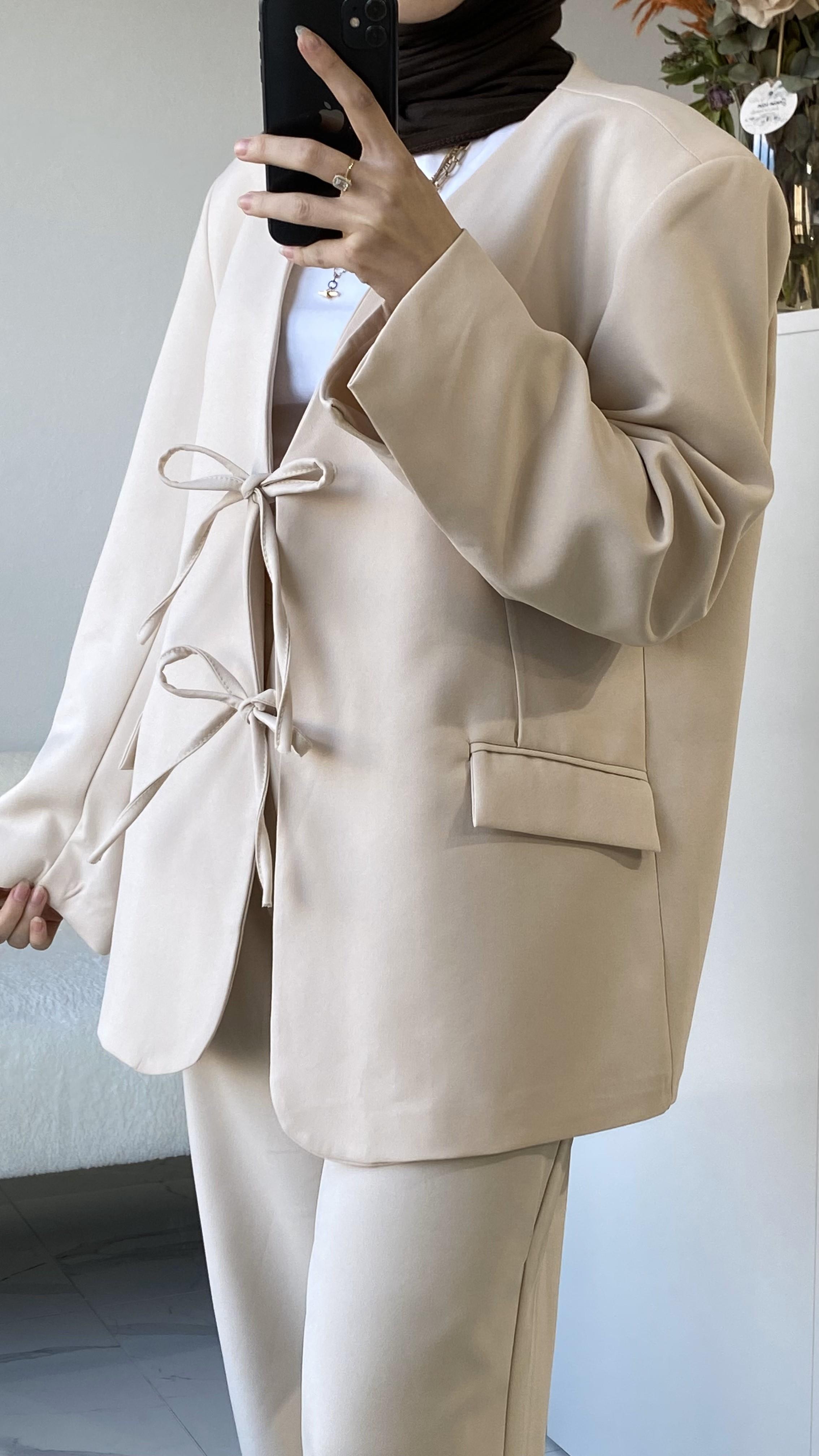 Blazer Ceket Bej