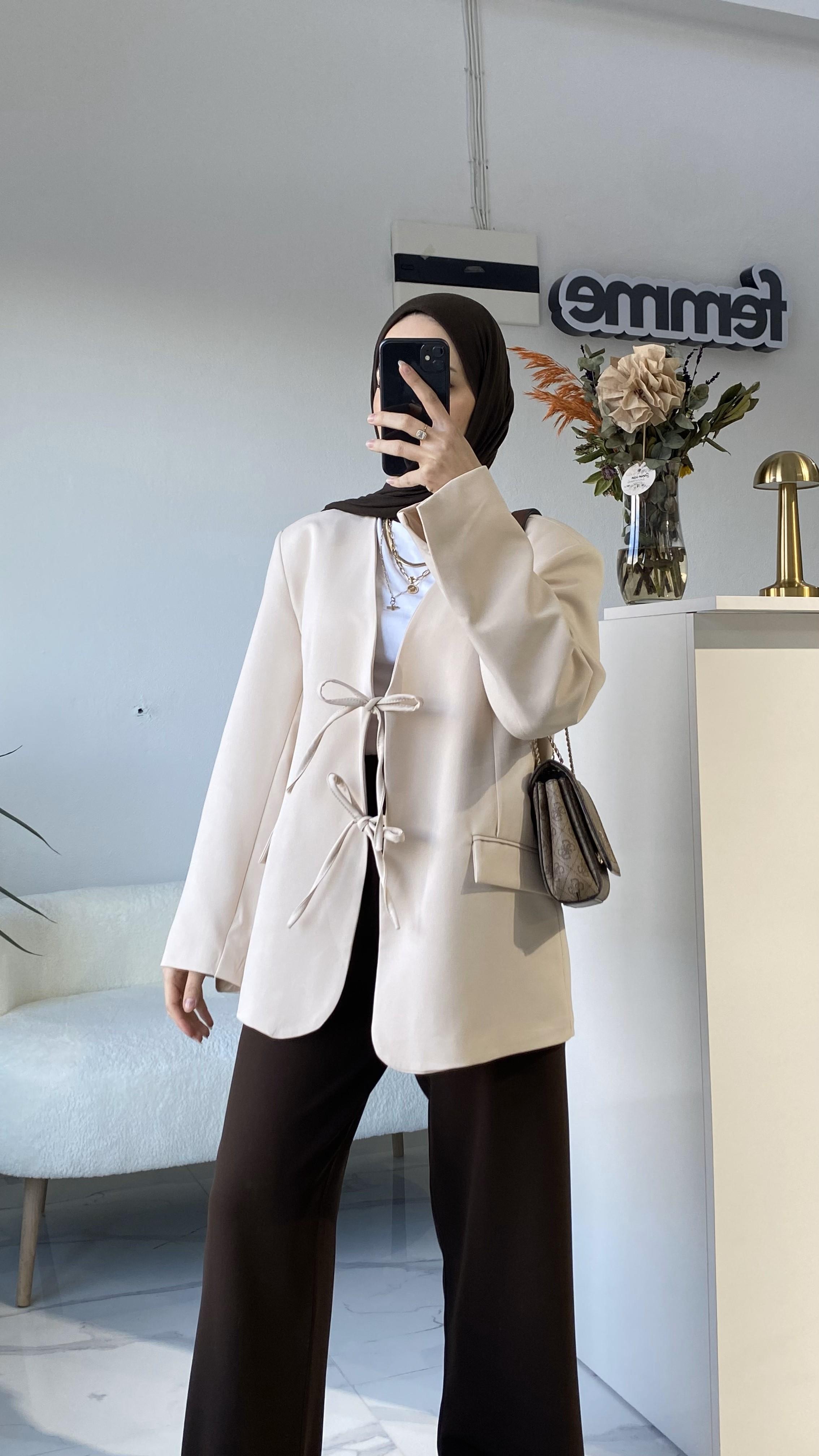 Blazer Ceket Bej