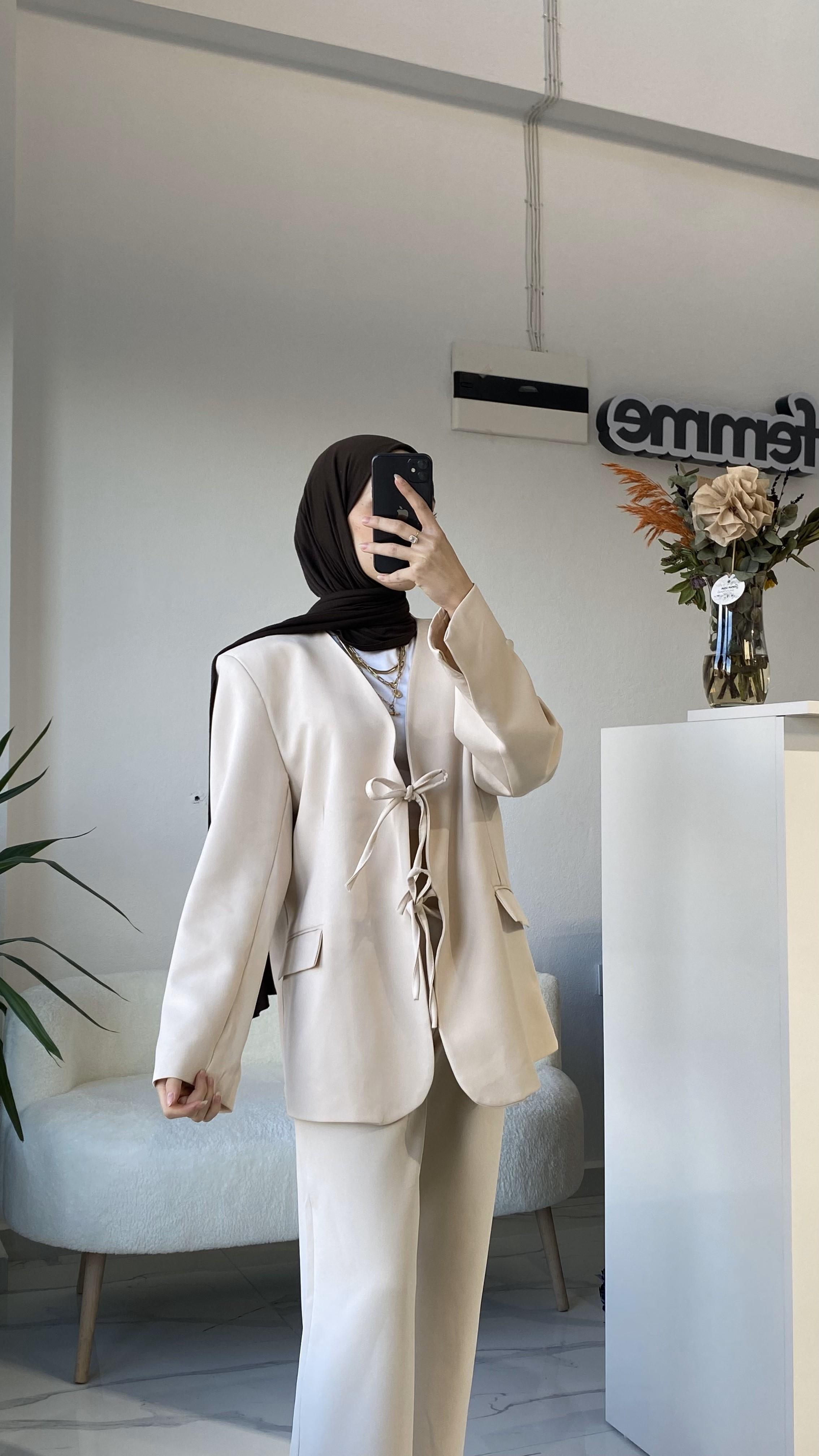 Blazer Ceket Bej