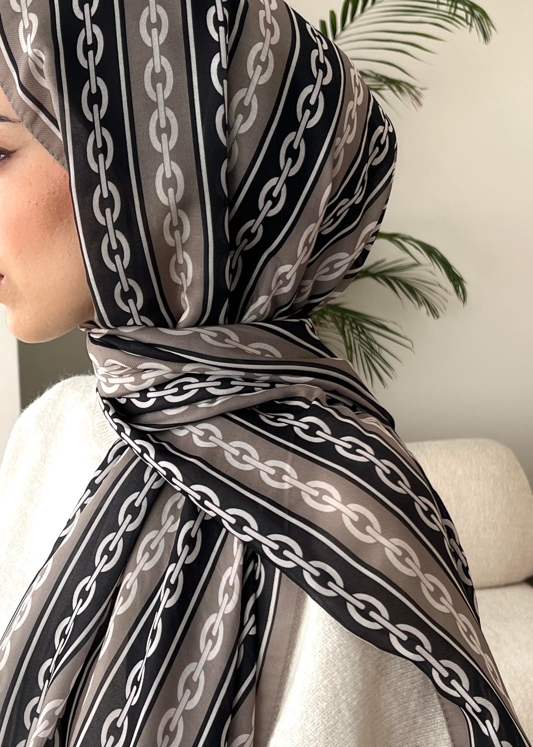 Cotton Twill Şal Chain Taş