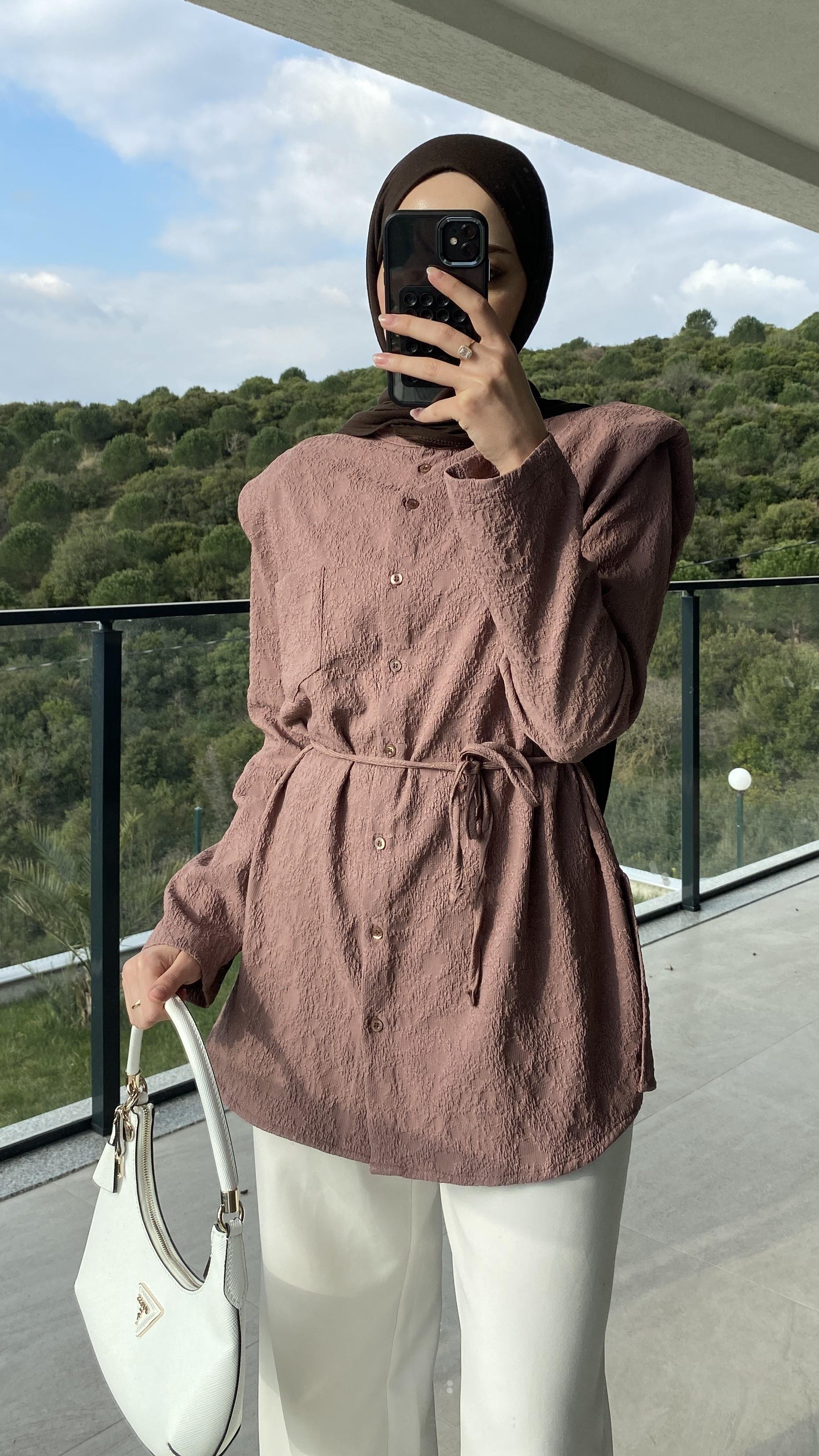 Edna Vatkalı Gömlek Marsala