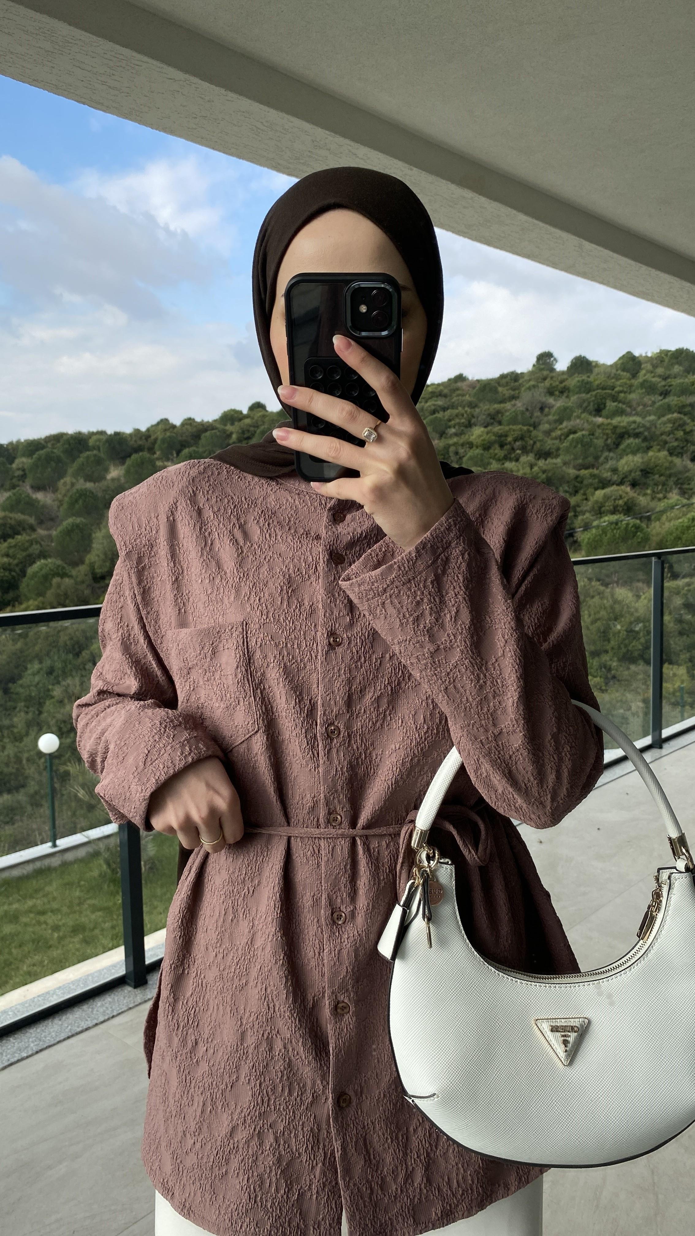Edna Vatkalı Gömlek Marsala