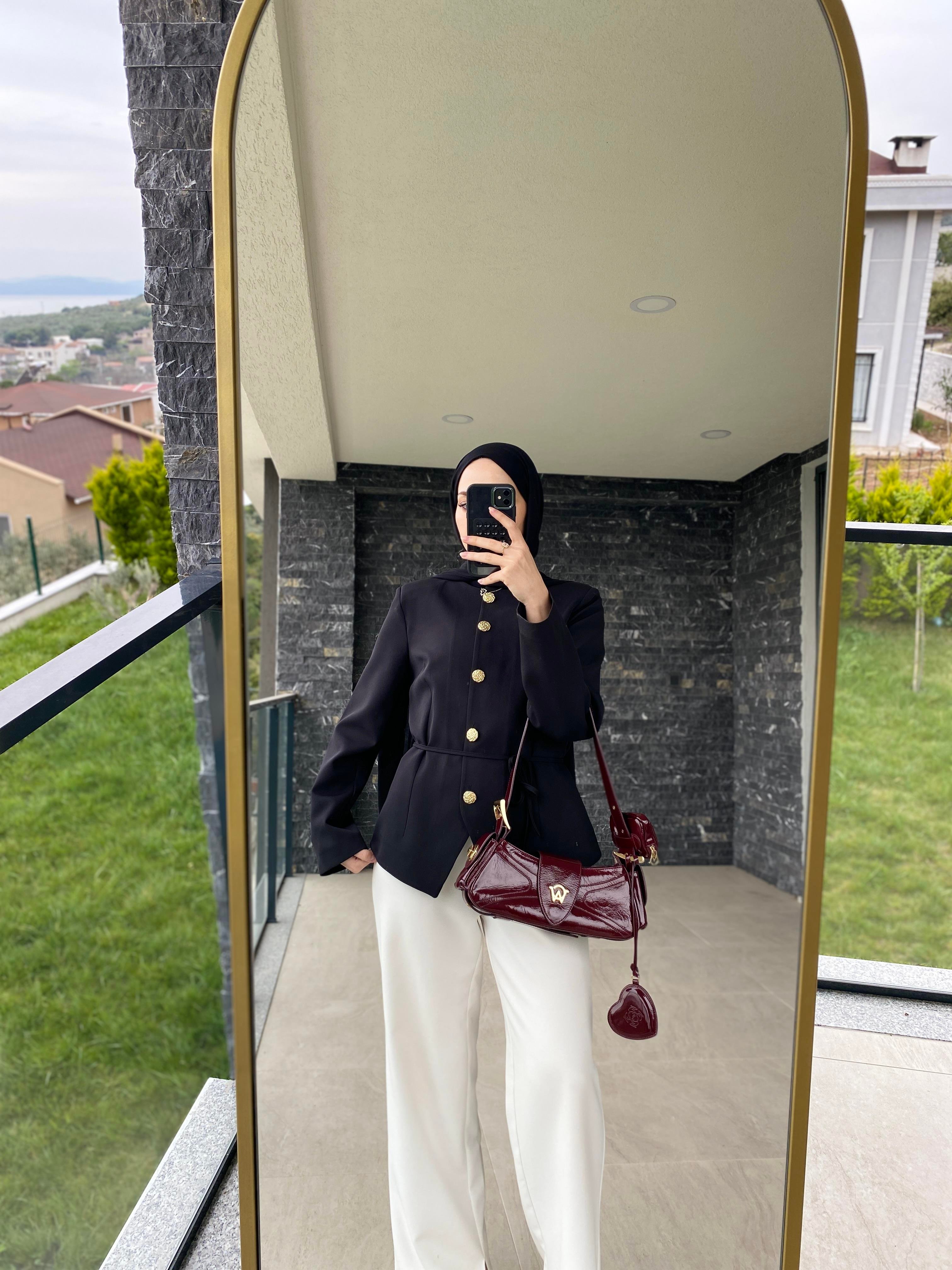 Farla Fit Ceket Siyah