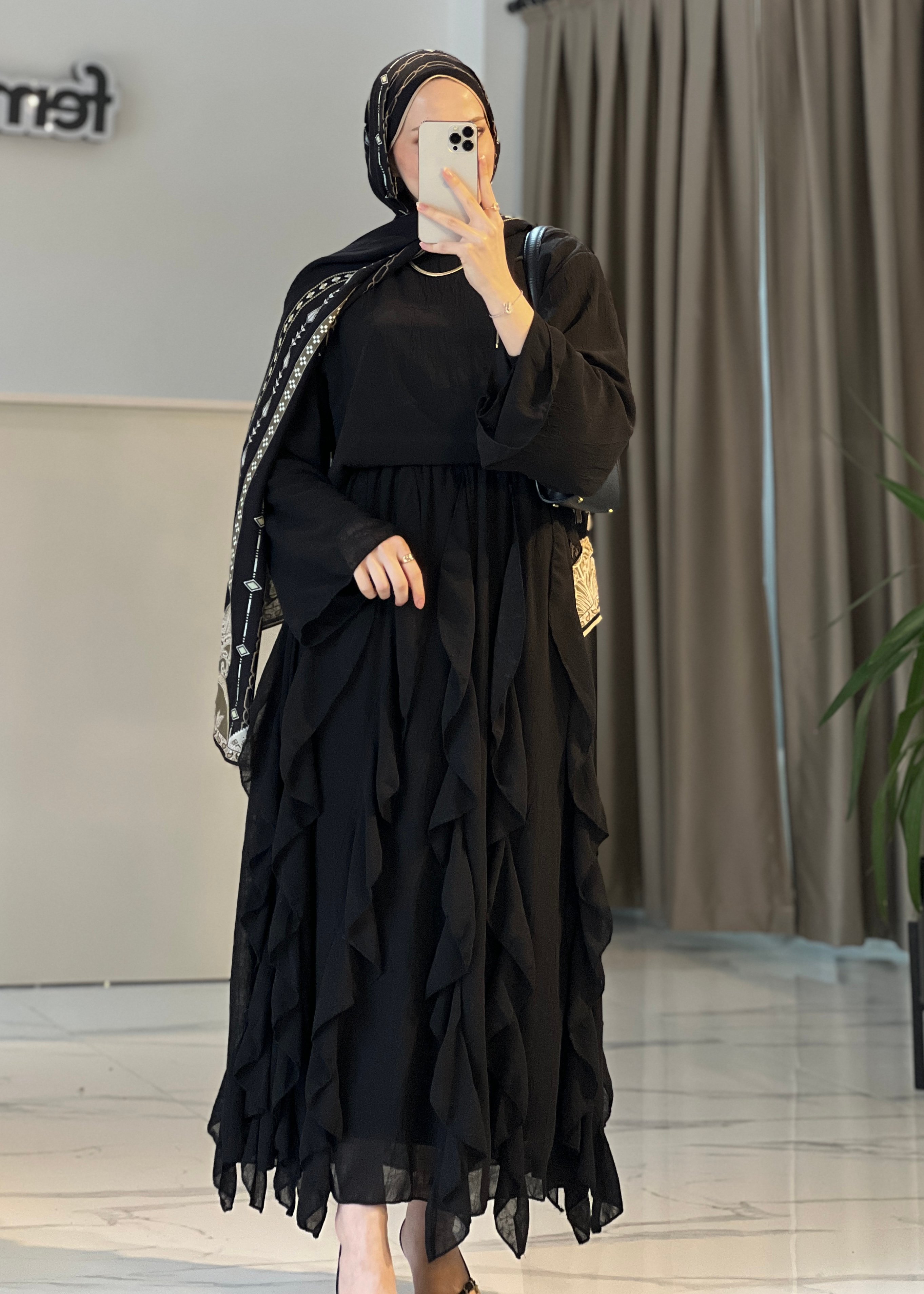 Lalin Etekli Takım- Siyah