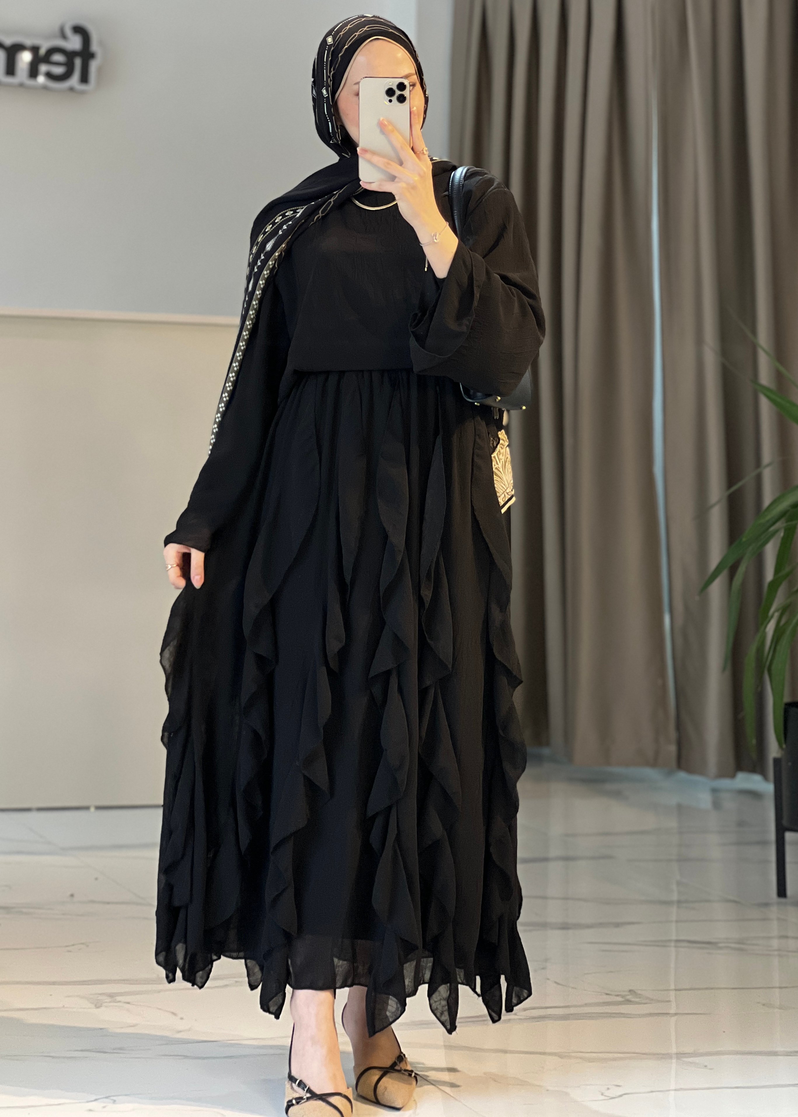 Lalin Etekli Takım- Siyah