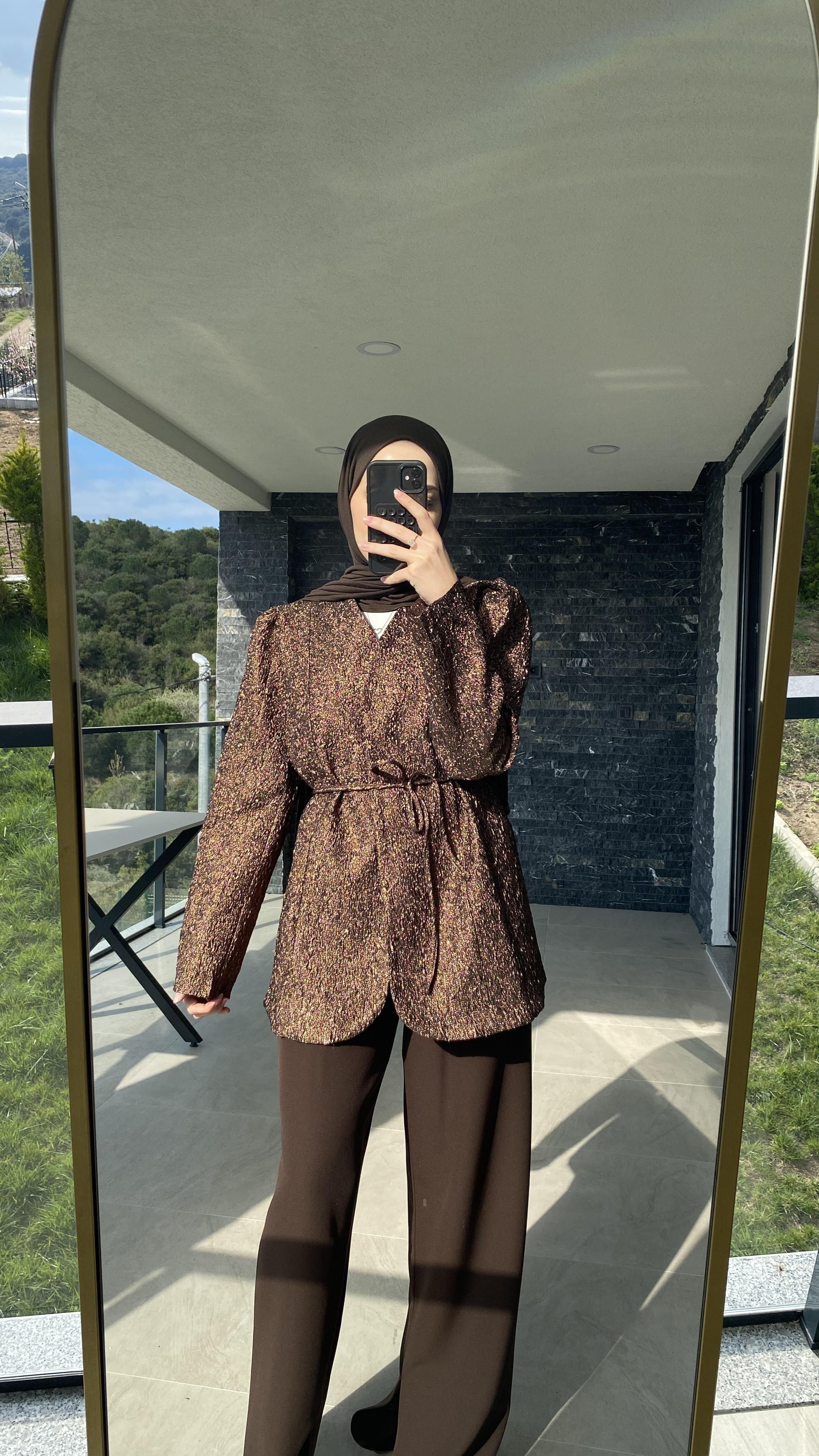 Lenia Jakar Ceket Mocha