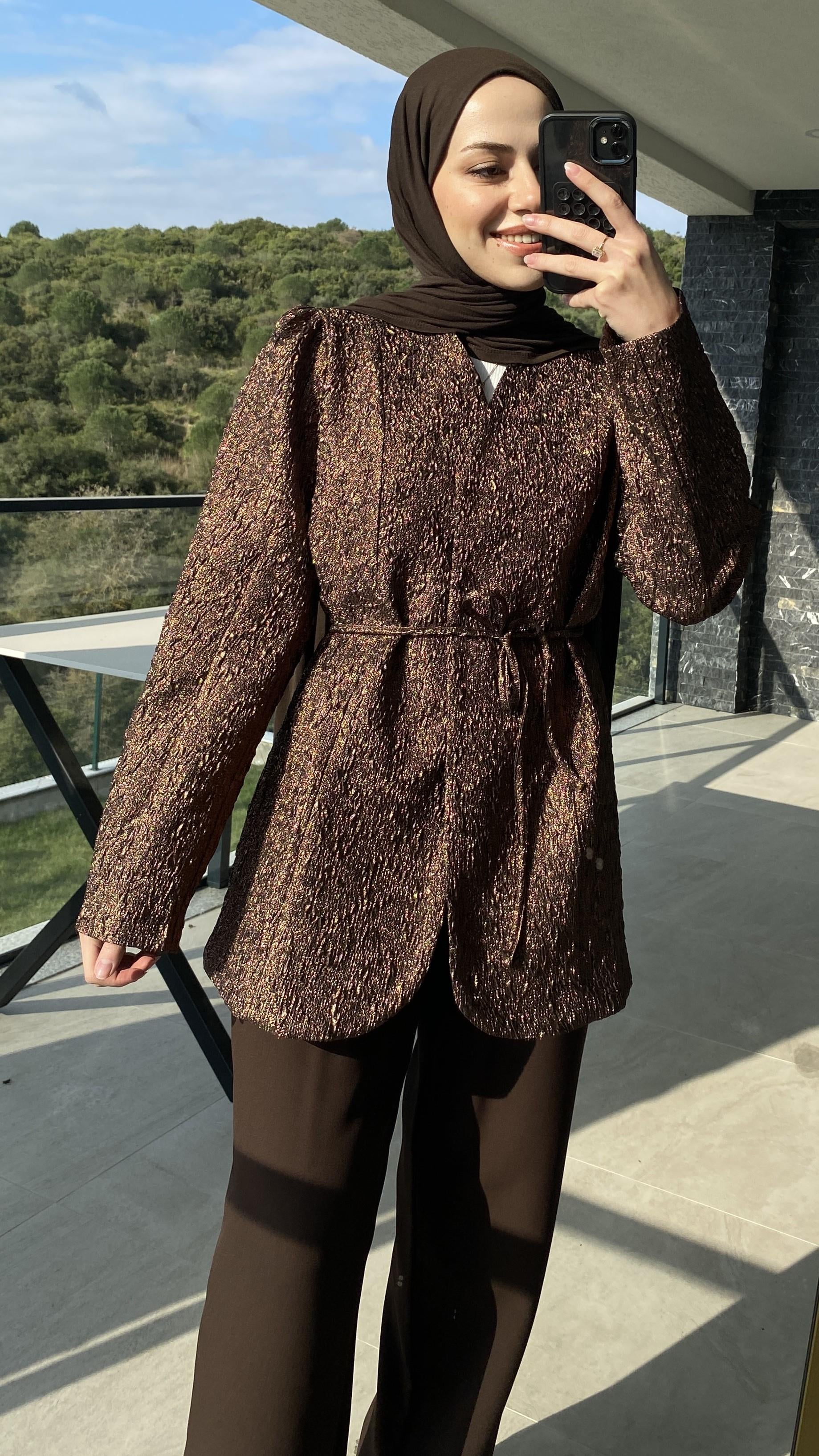 Lenia Jakar Ceket Mocha