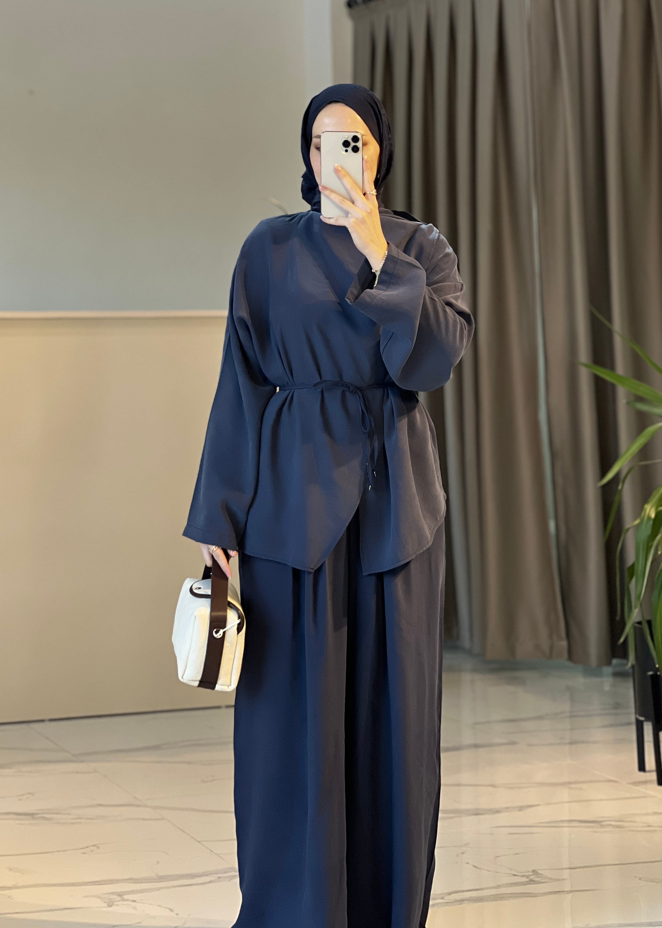 Lia Pantolon Takım- Lacivert