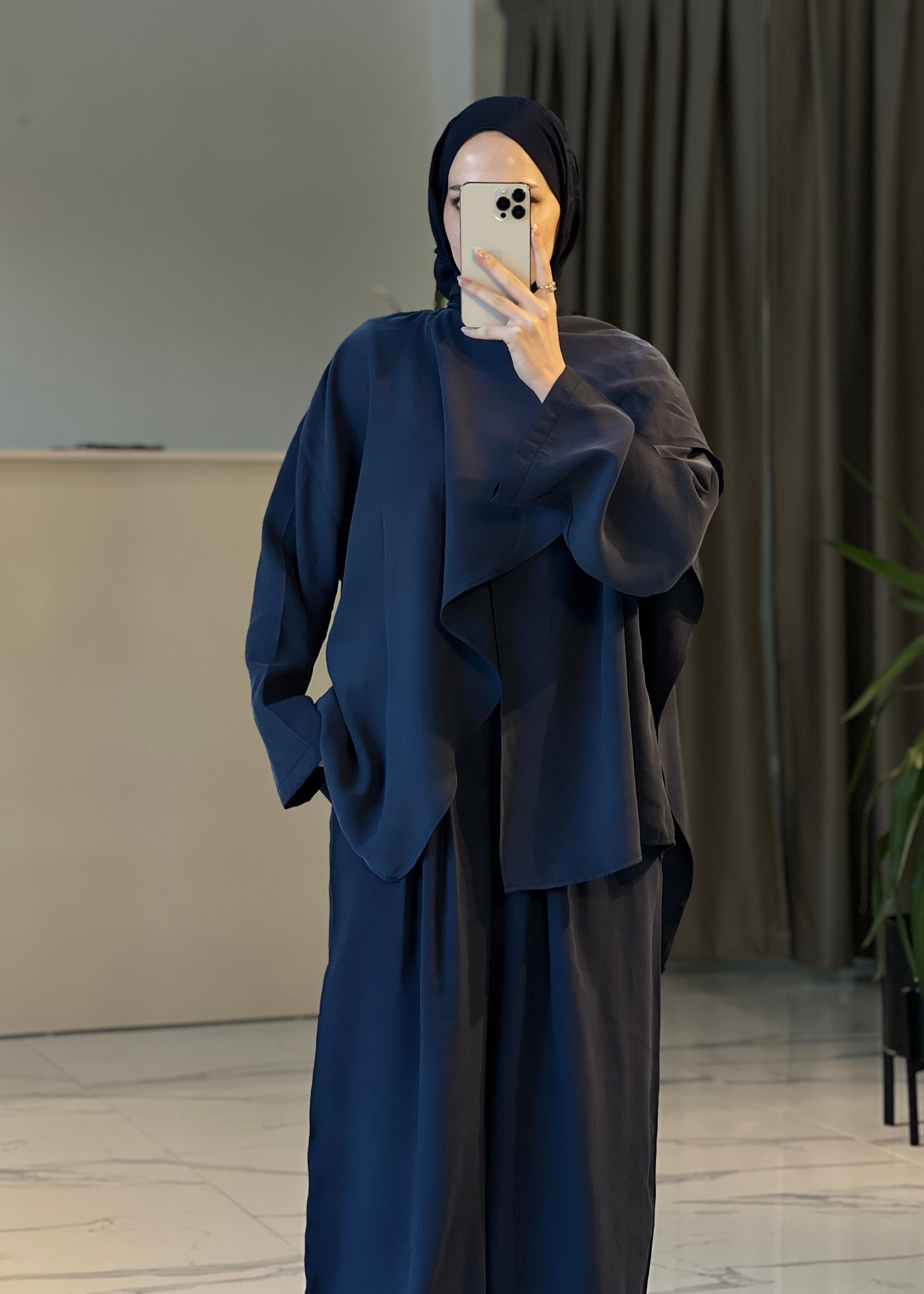 Lia Pantolon Takım- Lacivert