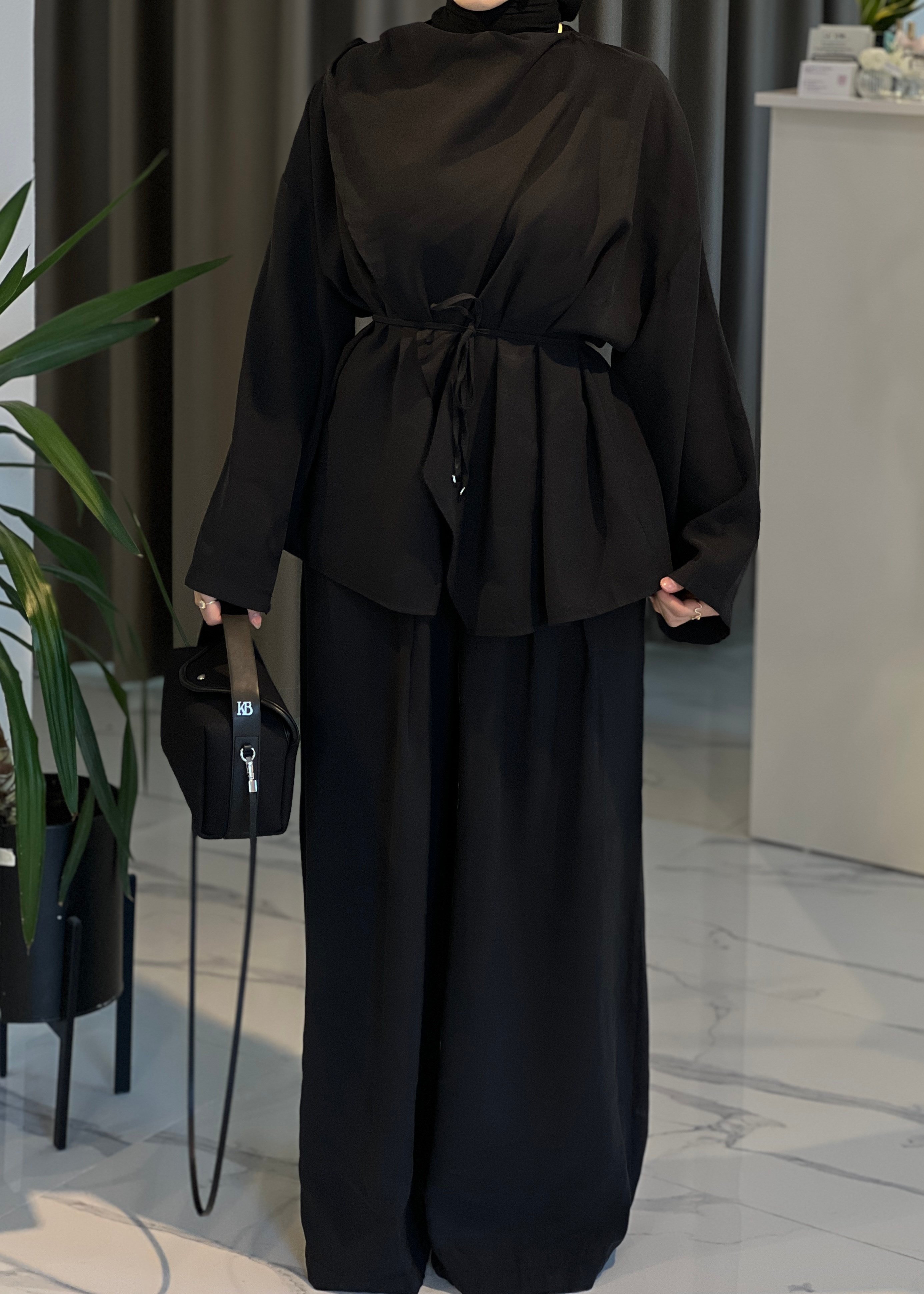 Lia Pantolon Takım- Siyah