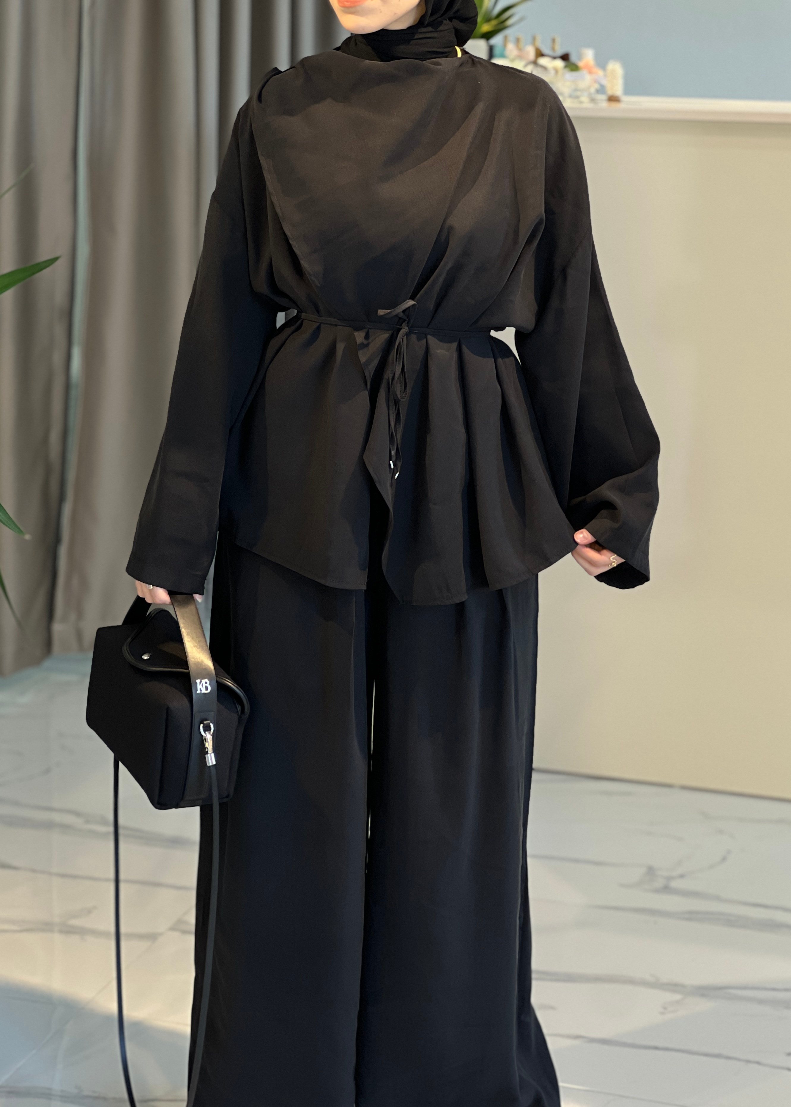 Lia Pantolon Takım- Siyah