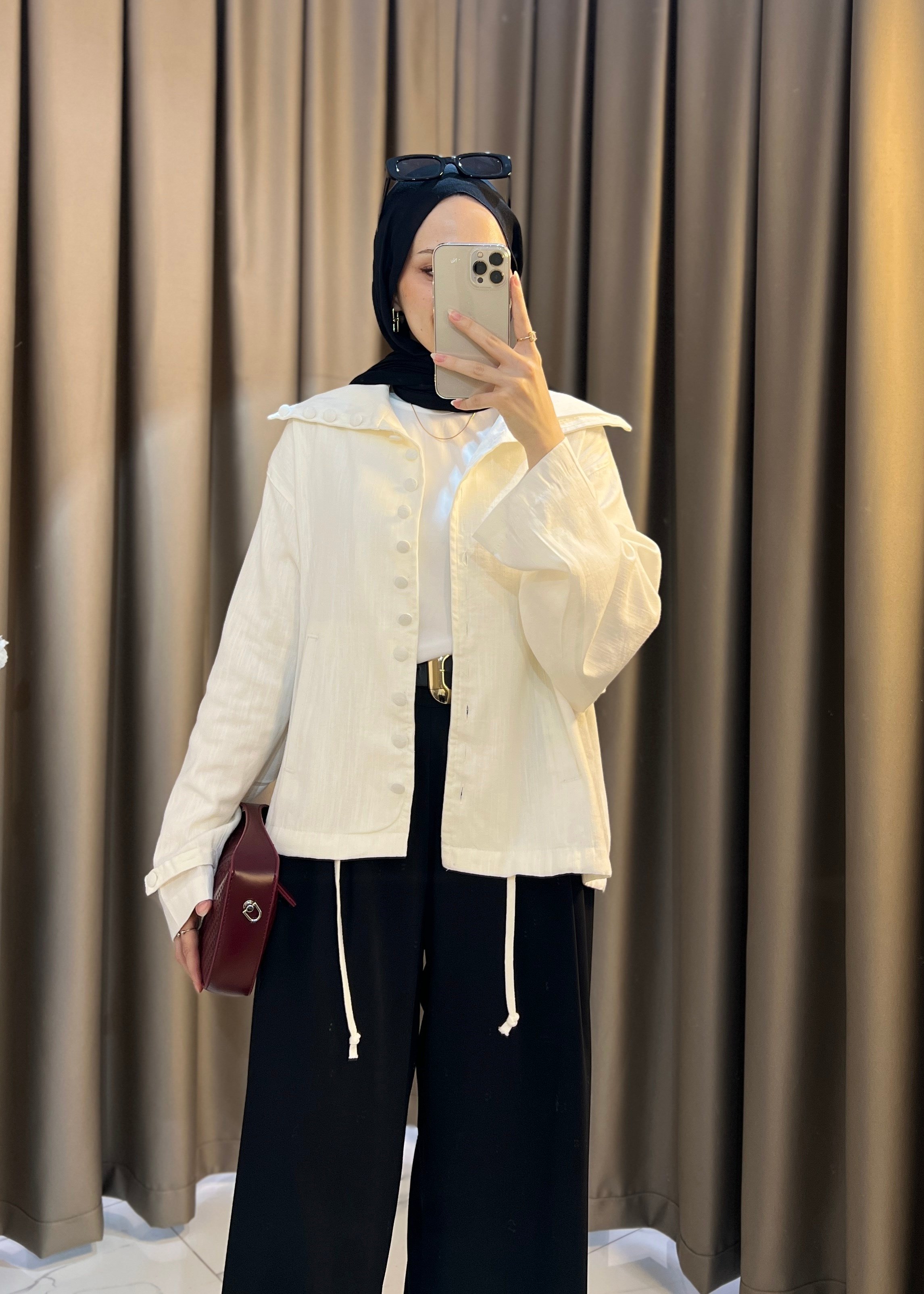 Linen Ceket- Beyaz
