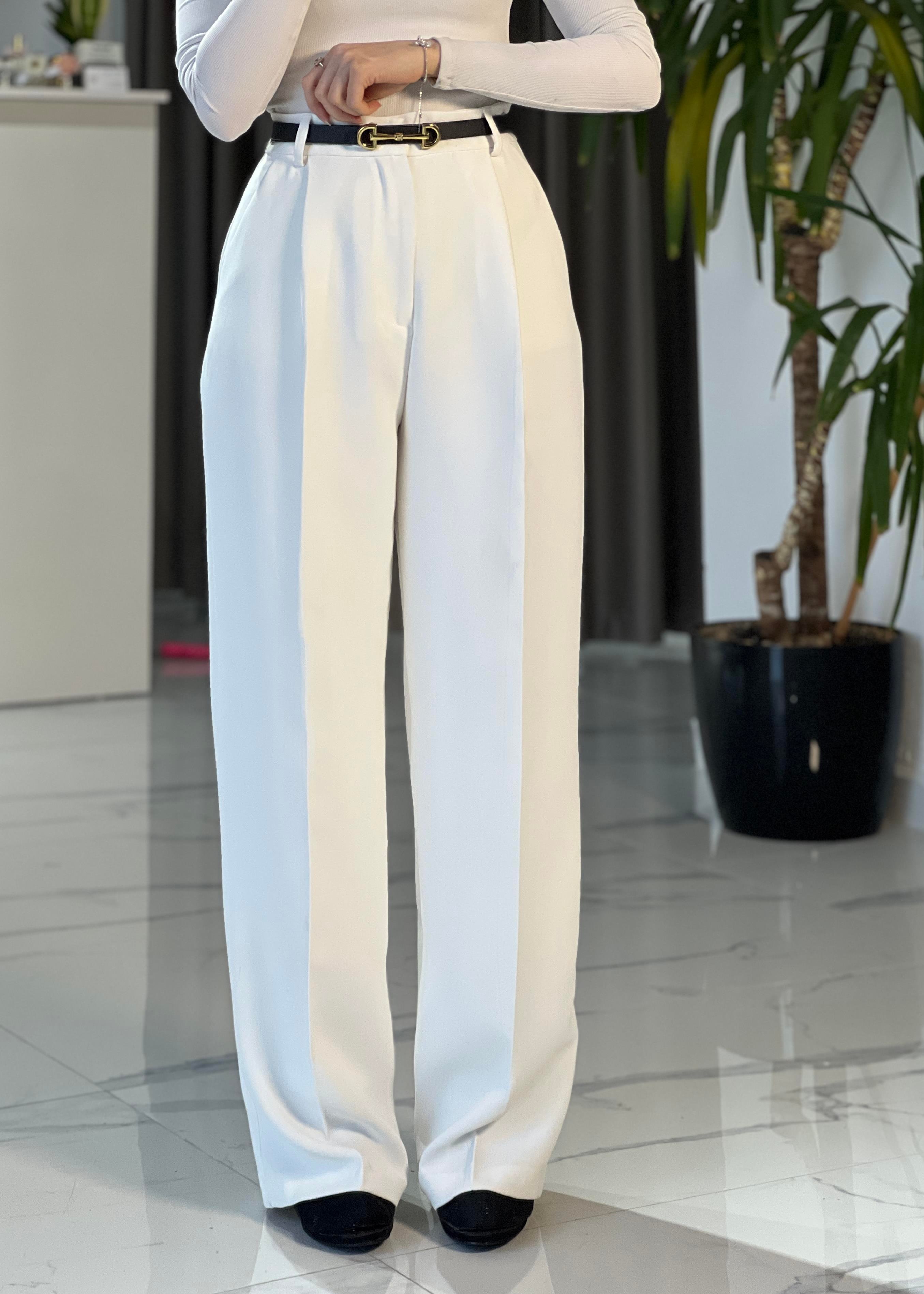 Lisa Palazzo Pantolon- Beyaz