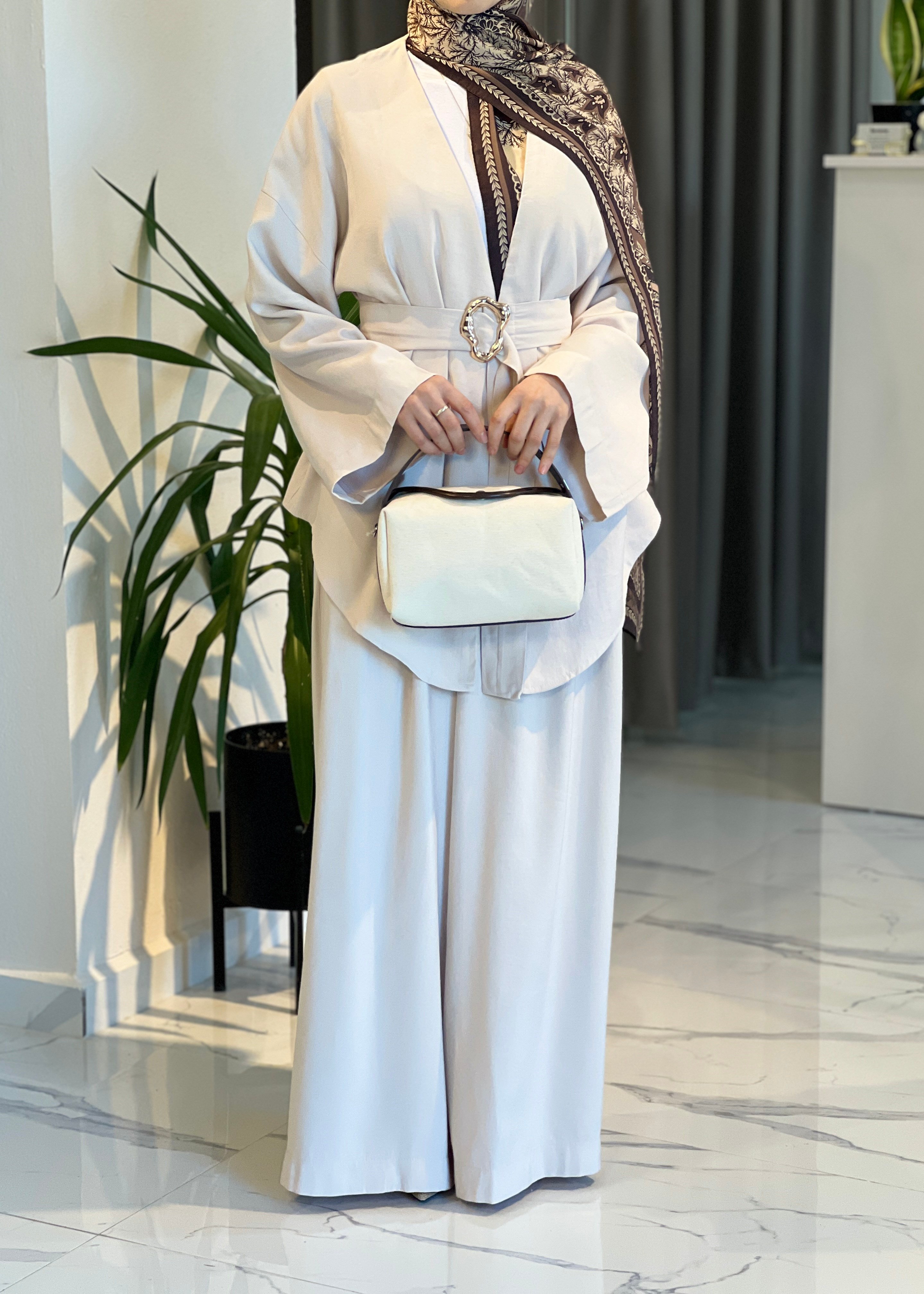 Lumy Kimono Takım- Bej