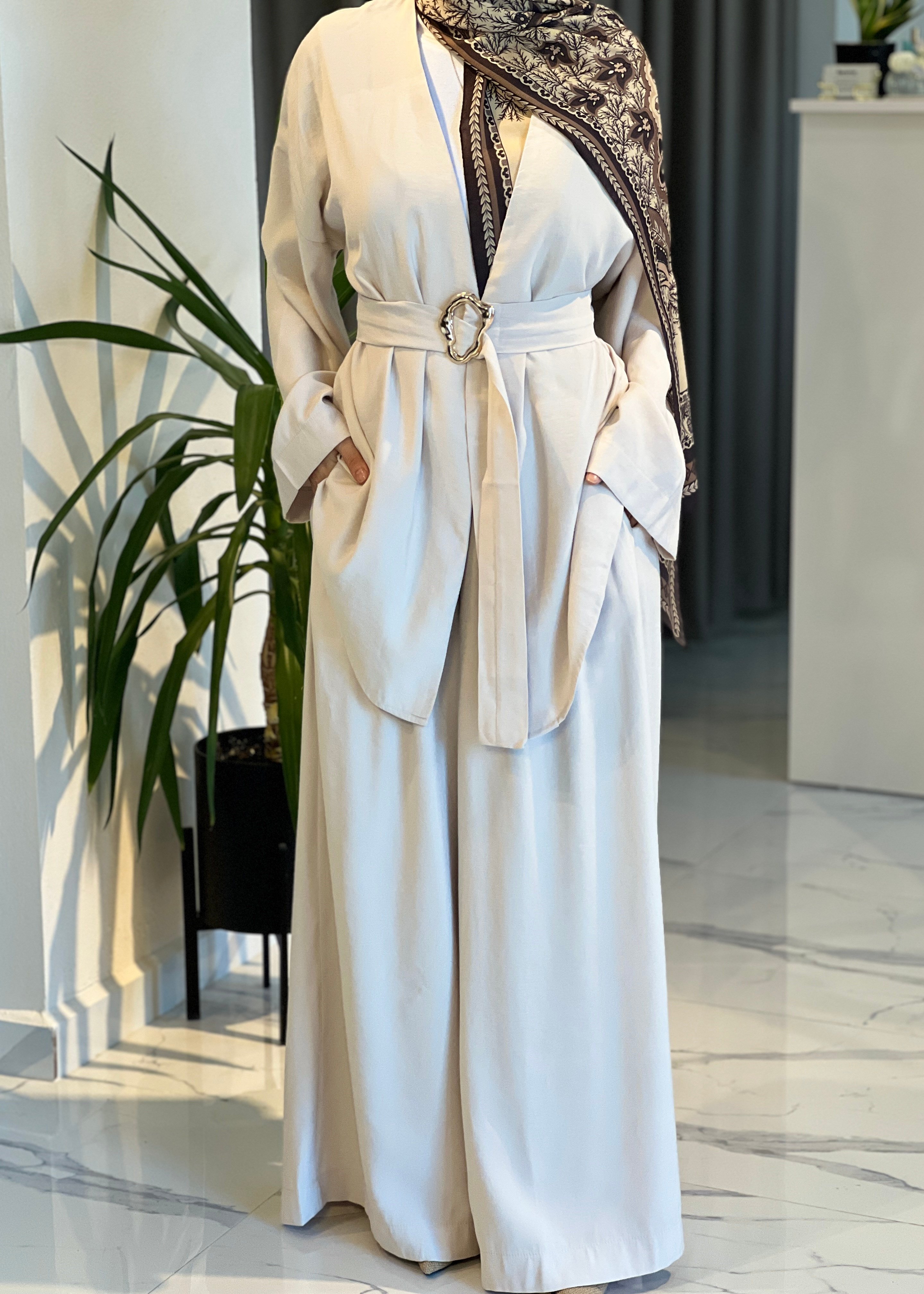 Lumy Kimono Takım- Bej