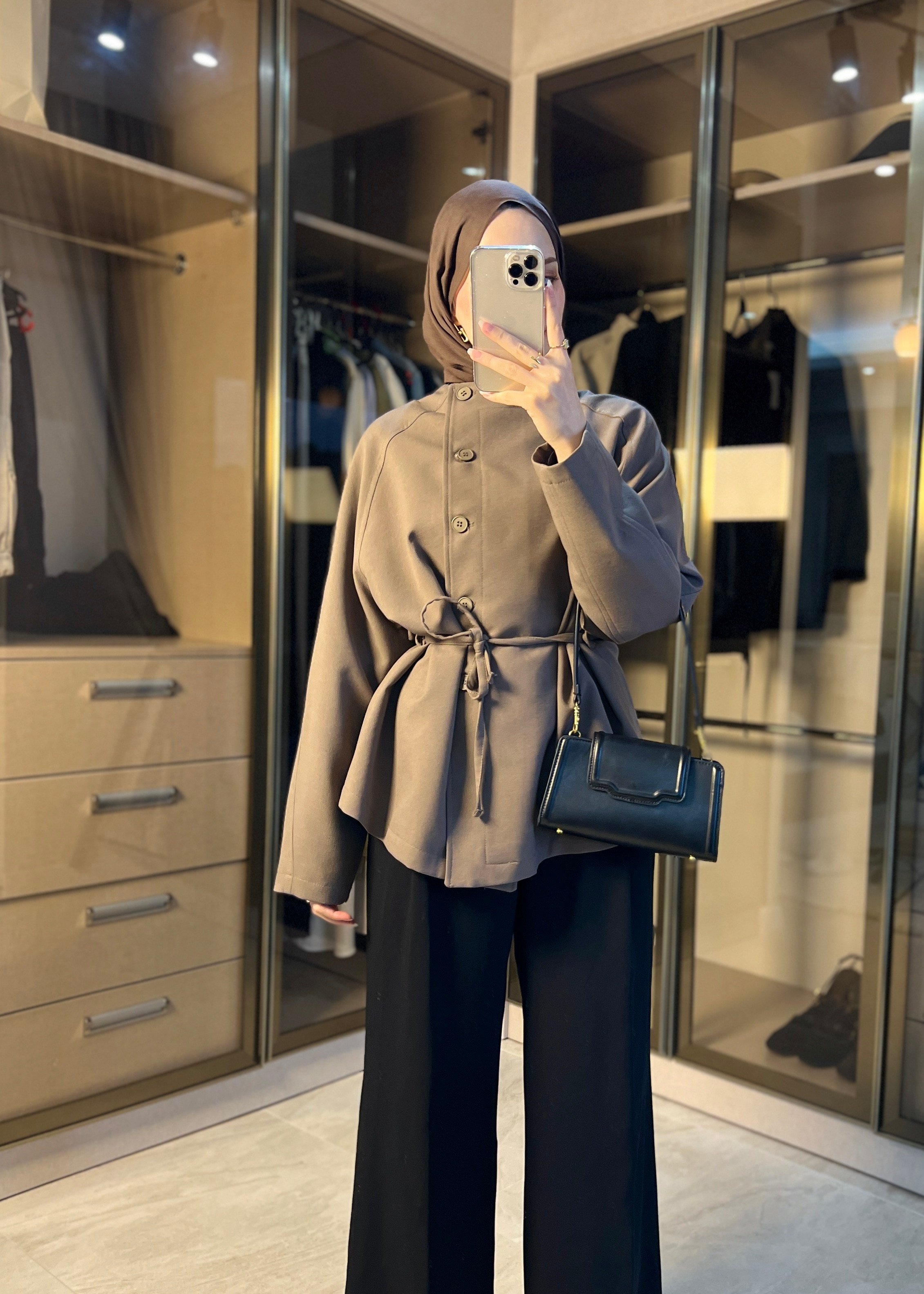 Mira Bağcıklı Ceket - Haki