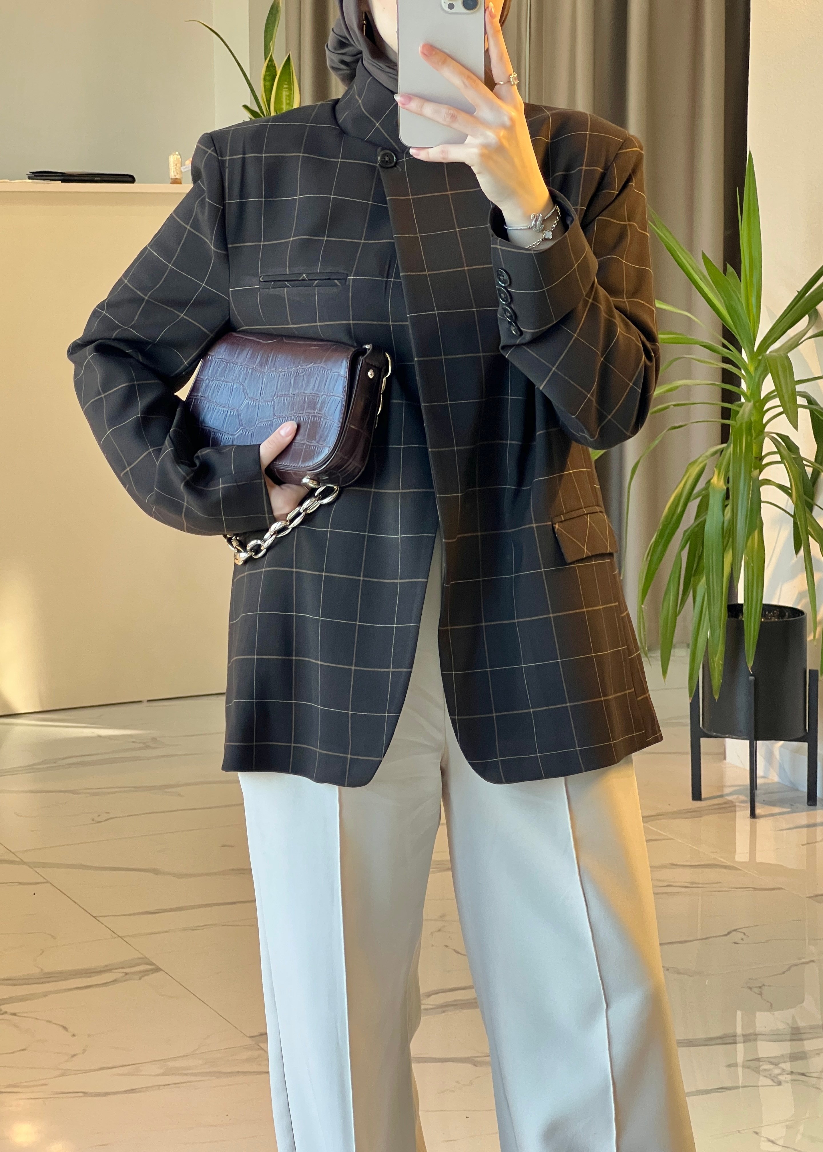 Monaco Blazer- Acı Kahve